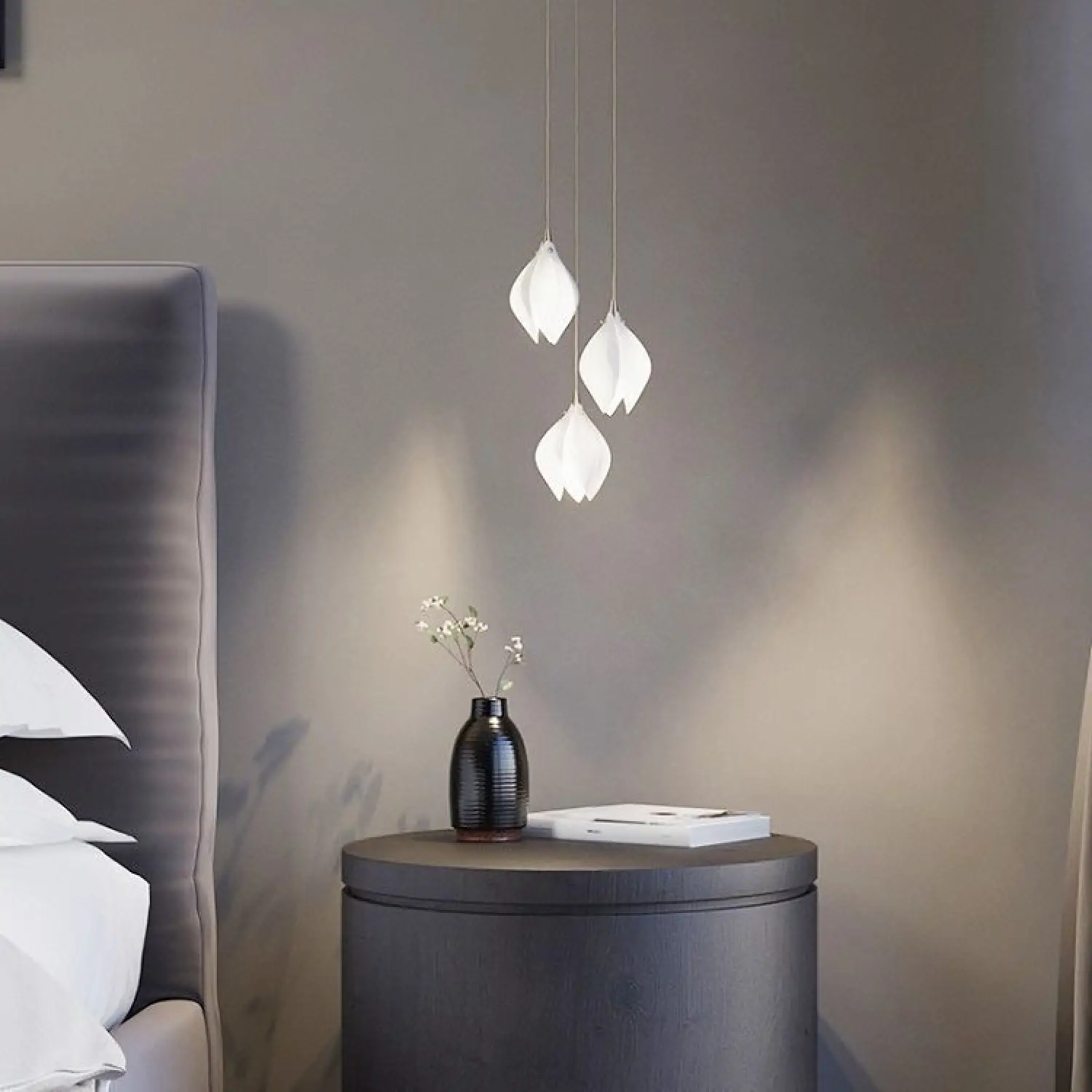 Elegant Petal Chandelier with Ceramic Finish for Modern Interiors - Image 3