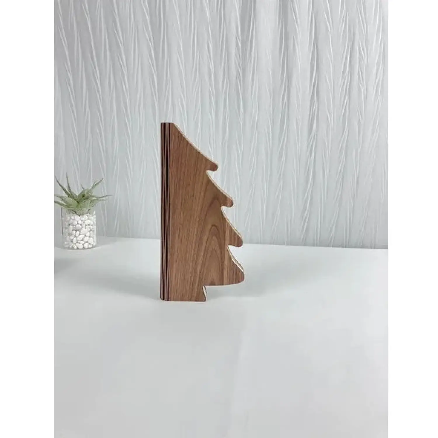 Elegant Wooden Christmas Lamp with Foldable Design for Warm Lighting - Image 3