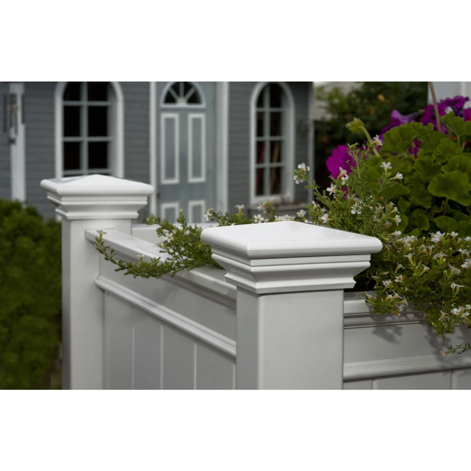 Elevated Planter Raised Grow Bed in White Vinyl - Image 3