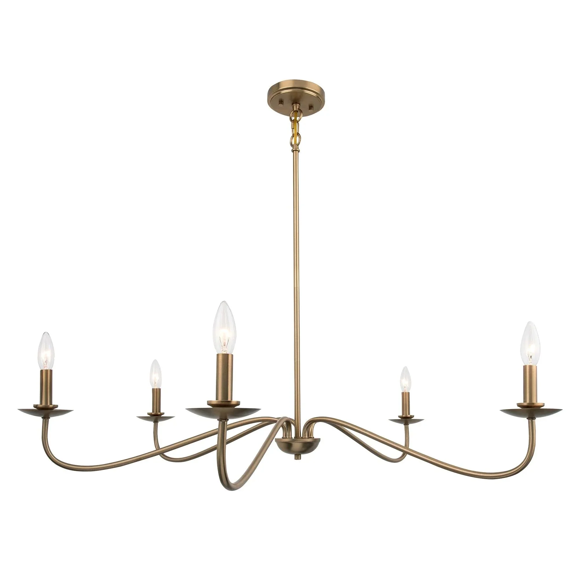 Ellie 5-Light Elegant Industrial Dimmable Chandelier - Image 12