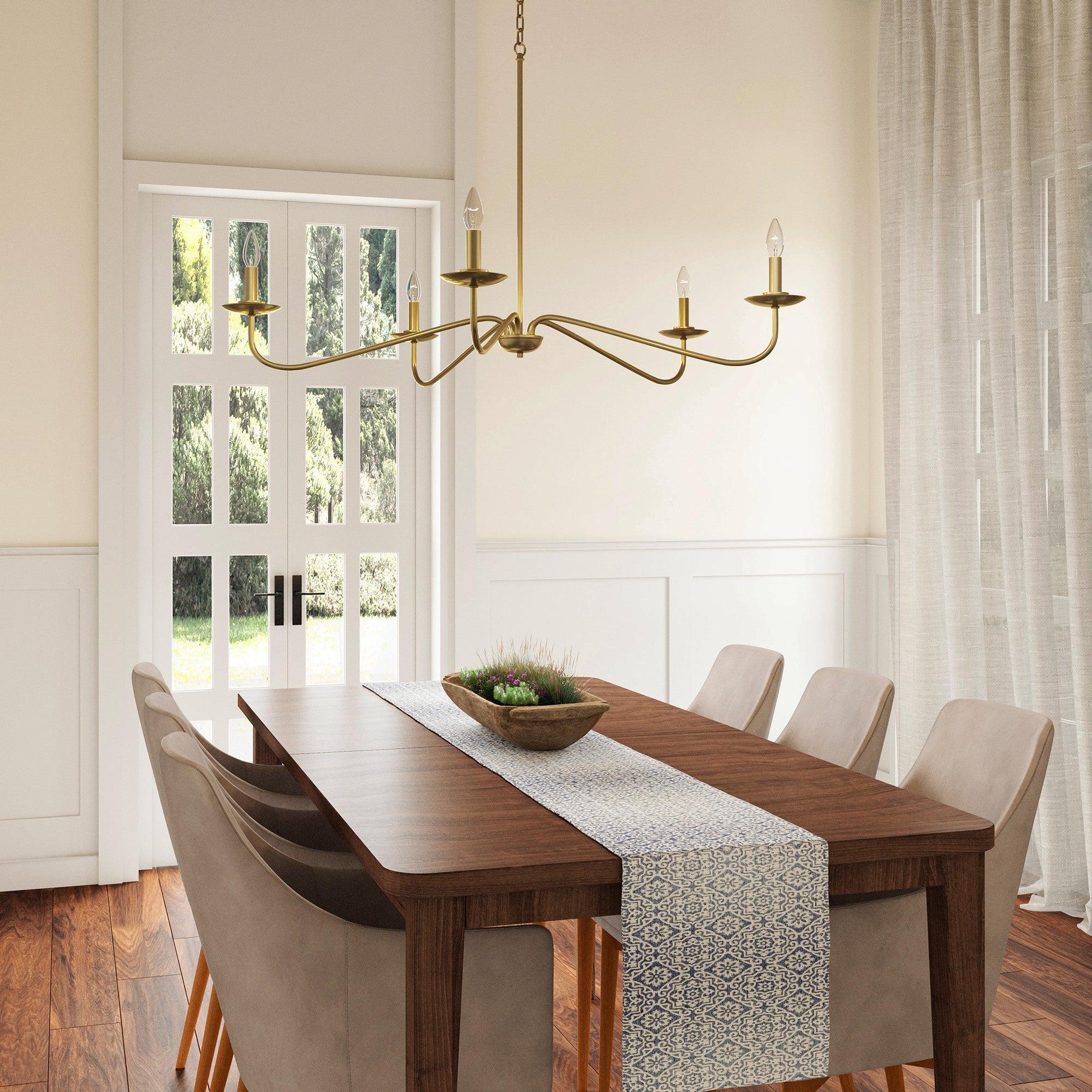 Ellie 5-Light Elegant Industrial Dimmable Chandelier - Image 13