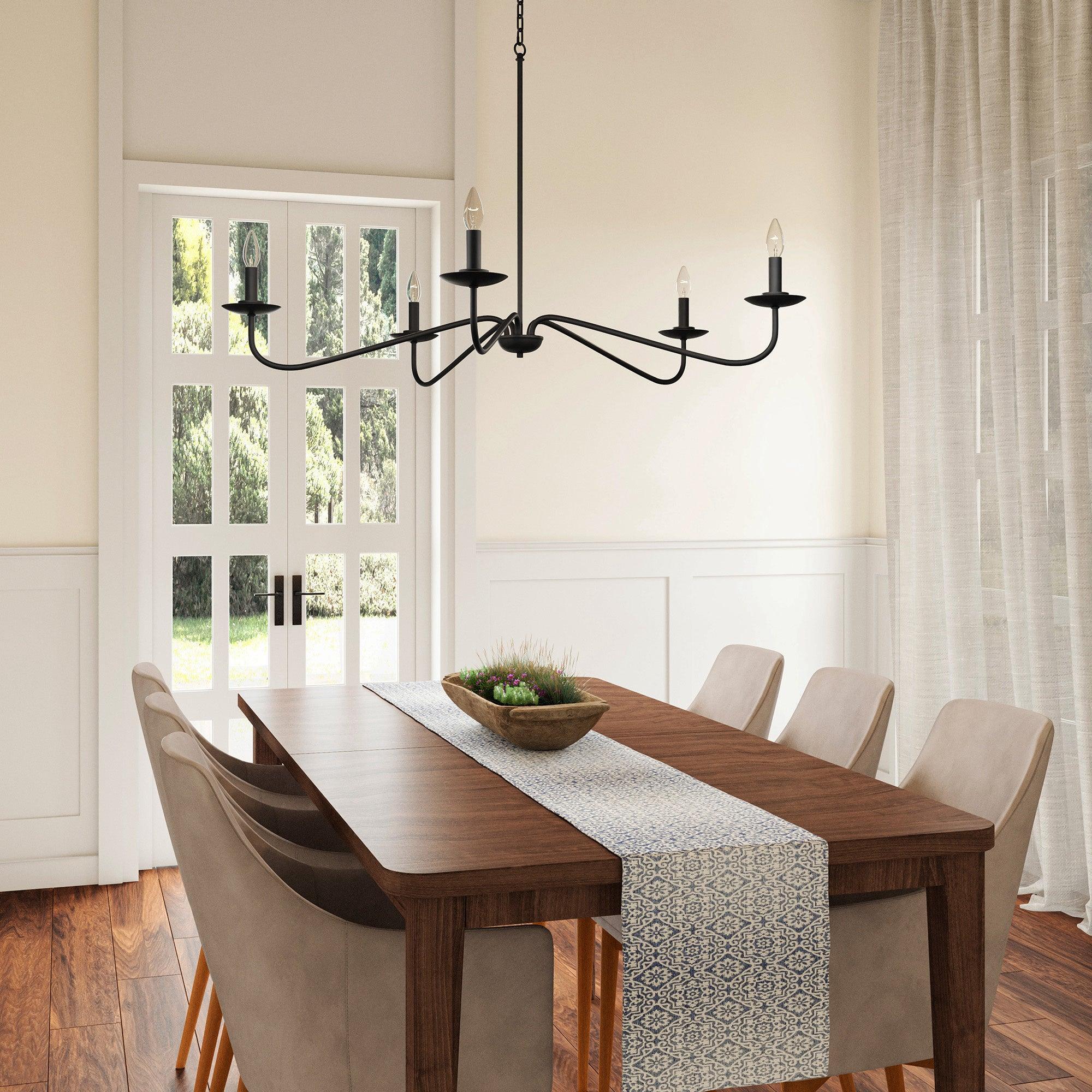 Ellie 5-Light Elegant Industrial Dimmable Chandelier - Image 2