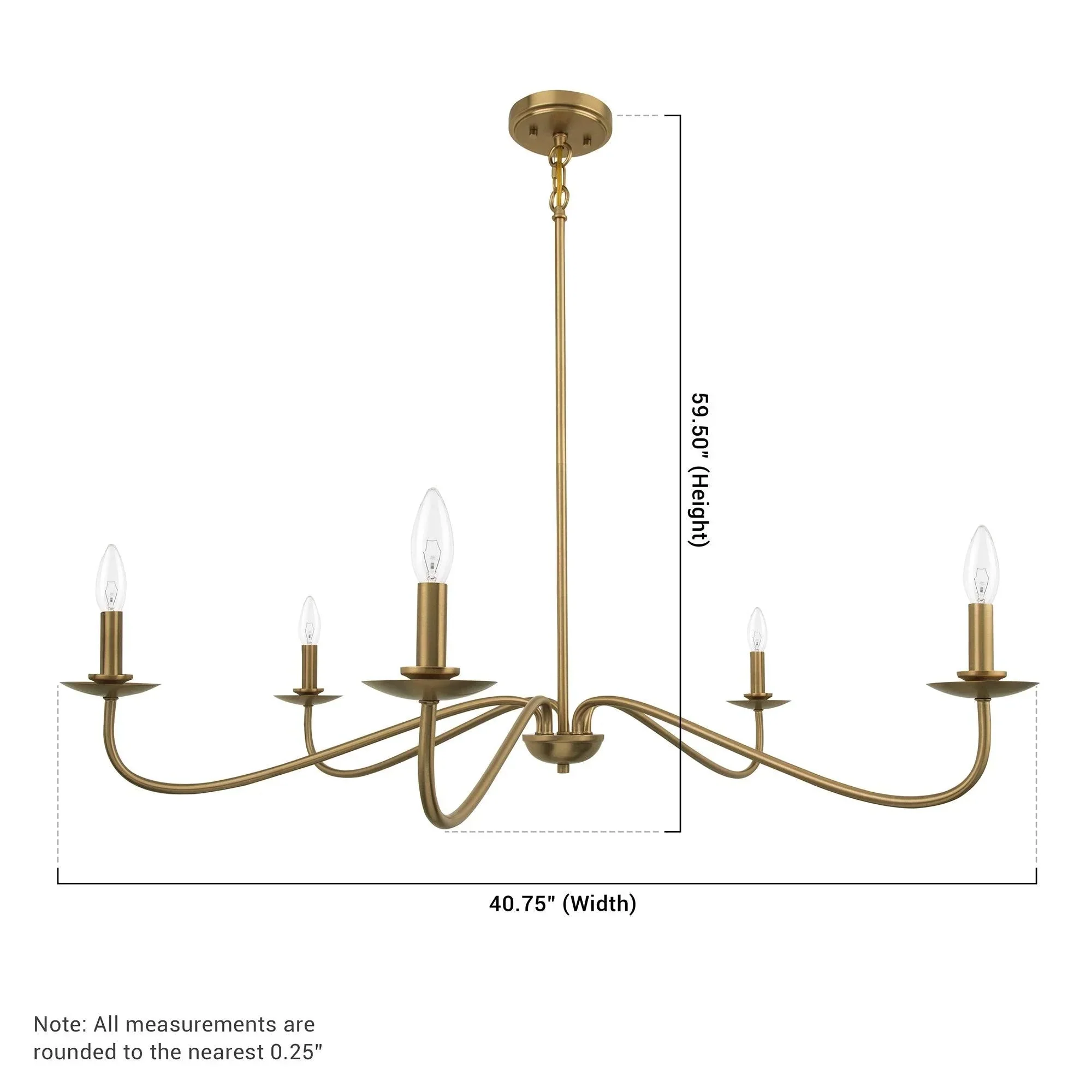 Ellie 5-Light Elegant Industrial Dimmable Chandelier - Image 20