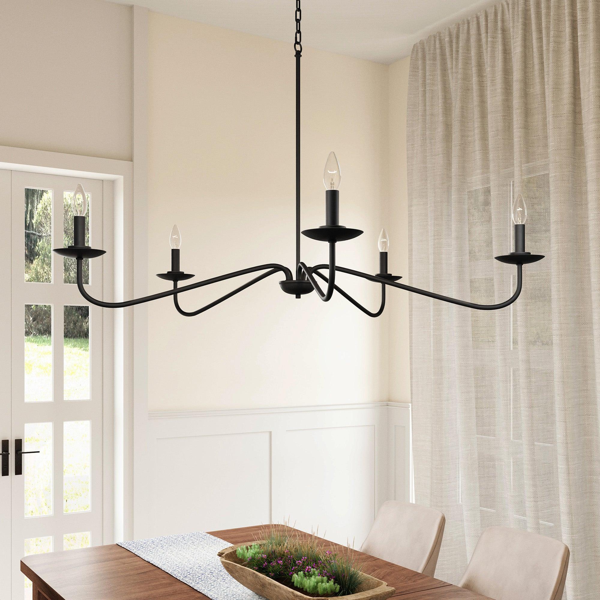Ellie 5-Light Elegant Industrial Dimmable Chandelier - Image 6