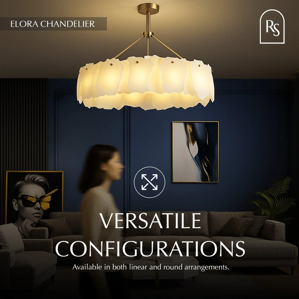 Elora Alabaster Chandelier - Image 10