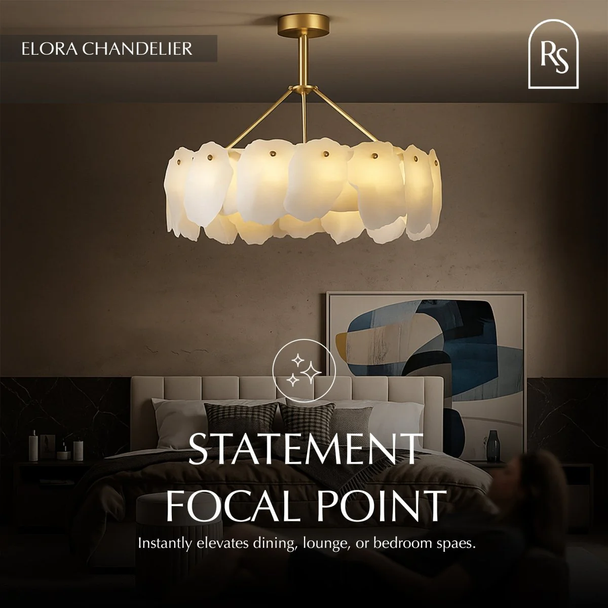 Elora Alabaster Chandelier - Image 11