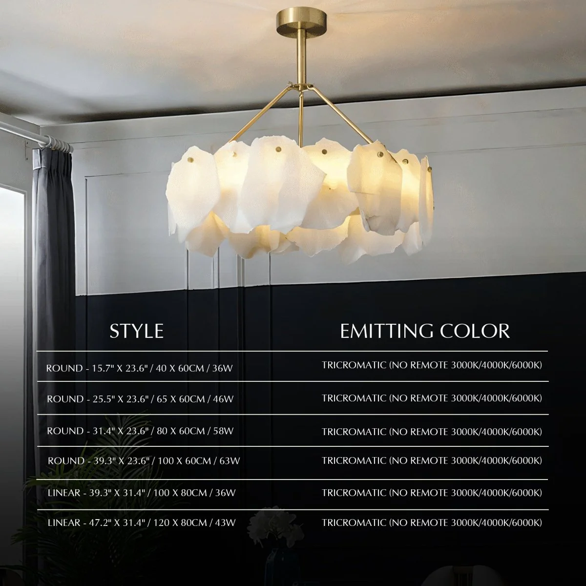Elora Alabaster Chandelier - Image 13