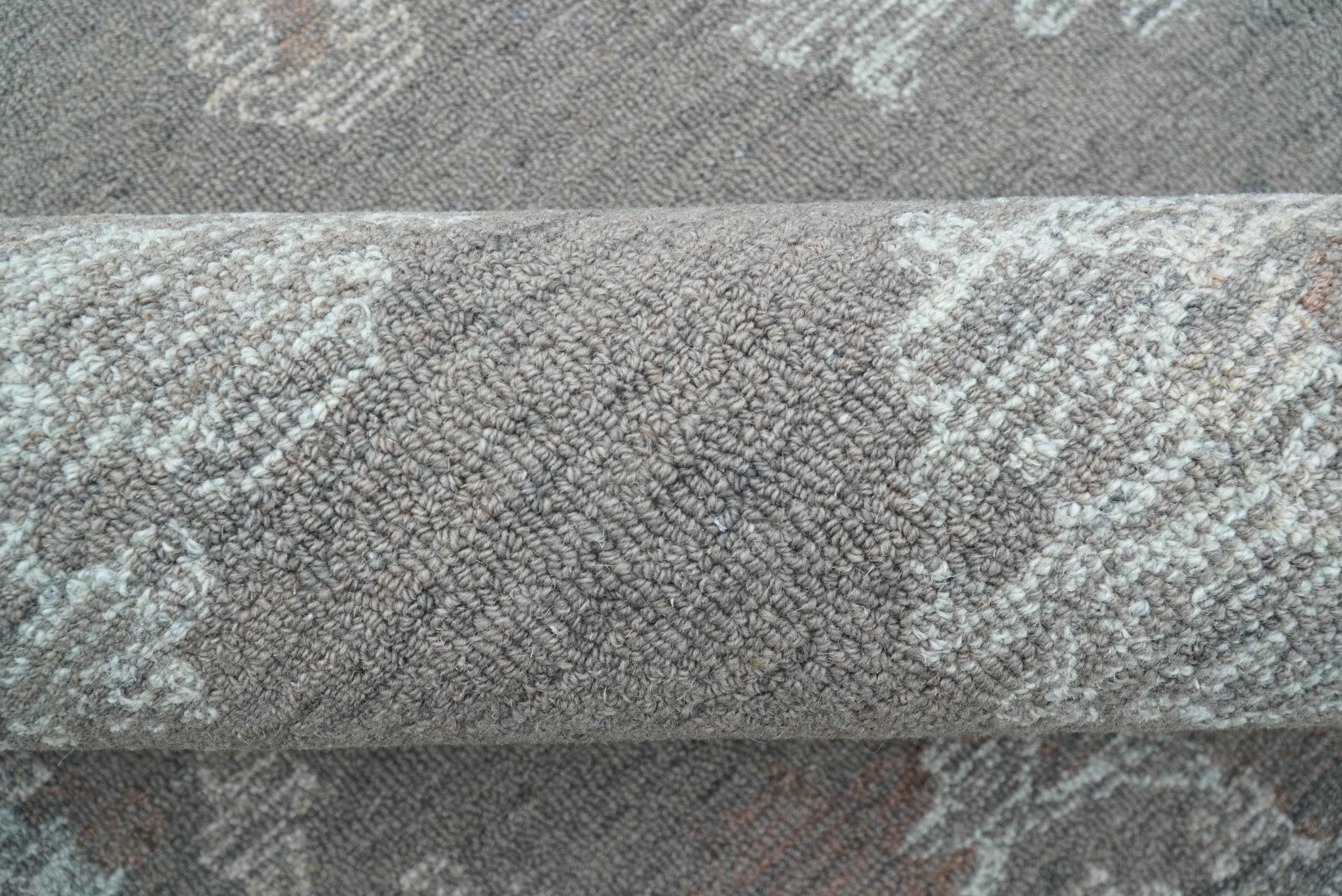 Elvin Custom Made Traditional Oushak Gray Hand Tufted wool rug - Image 8