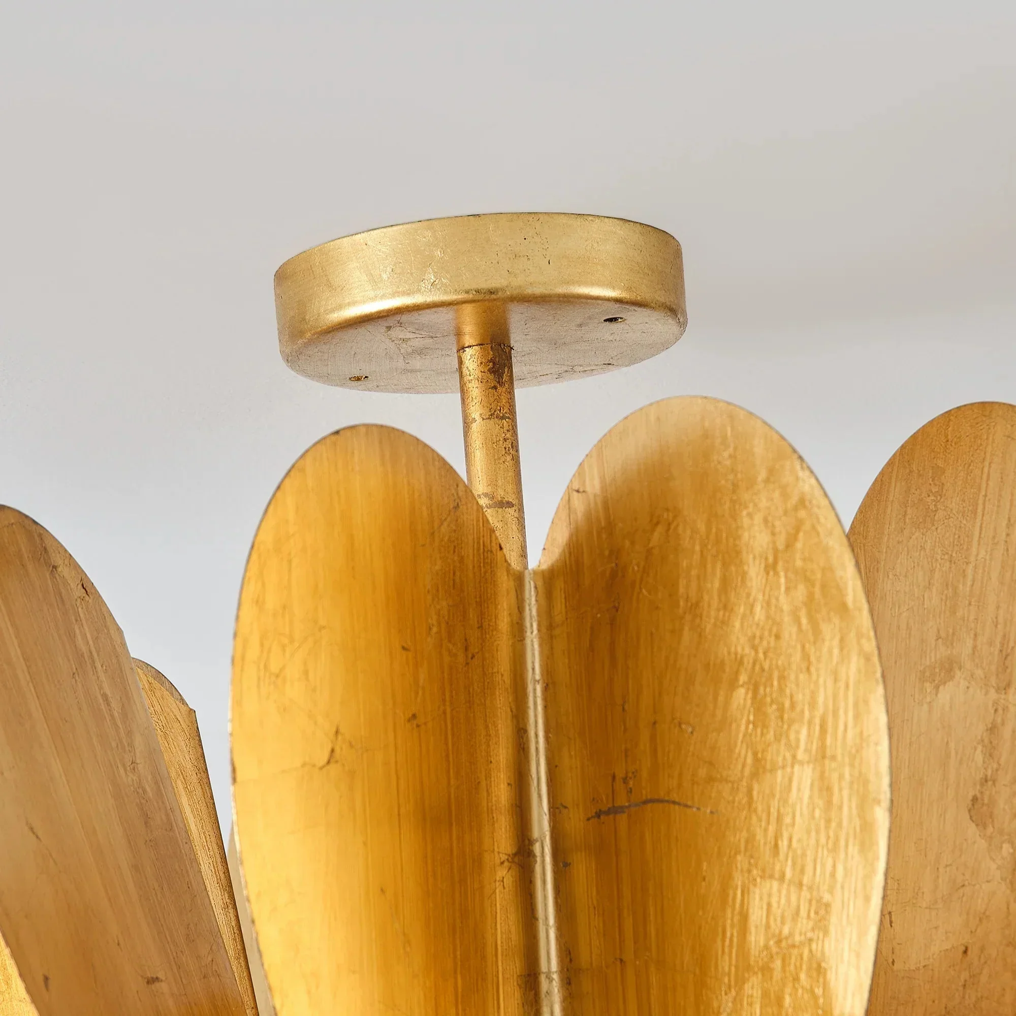 Elvira Farmhouse Gold Hexagonal Ceiling Light - Image 12