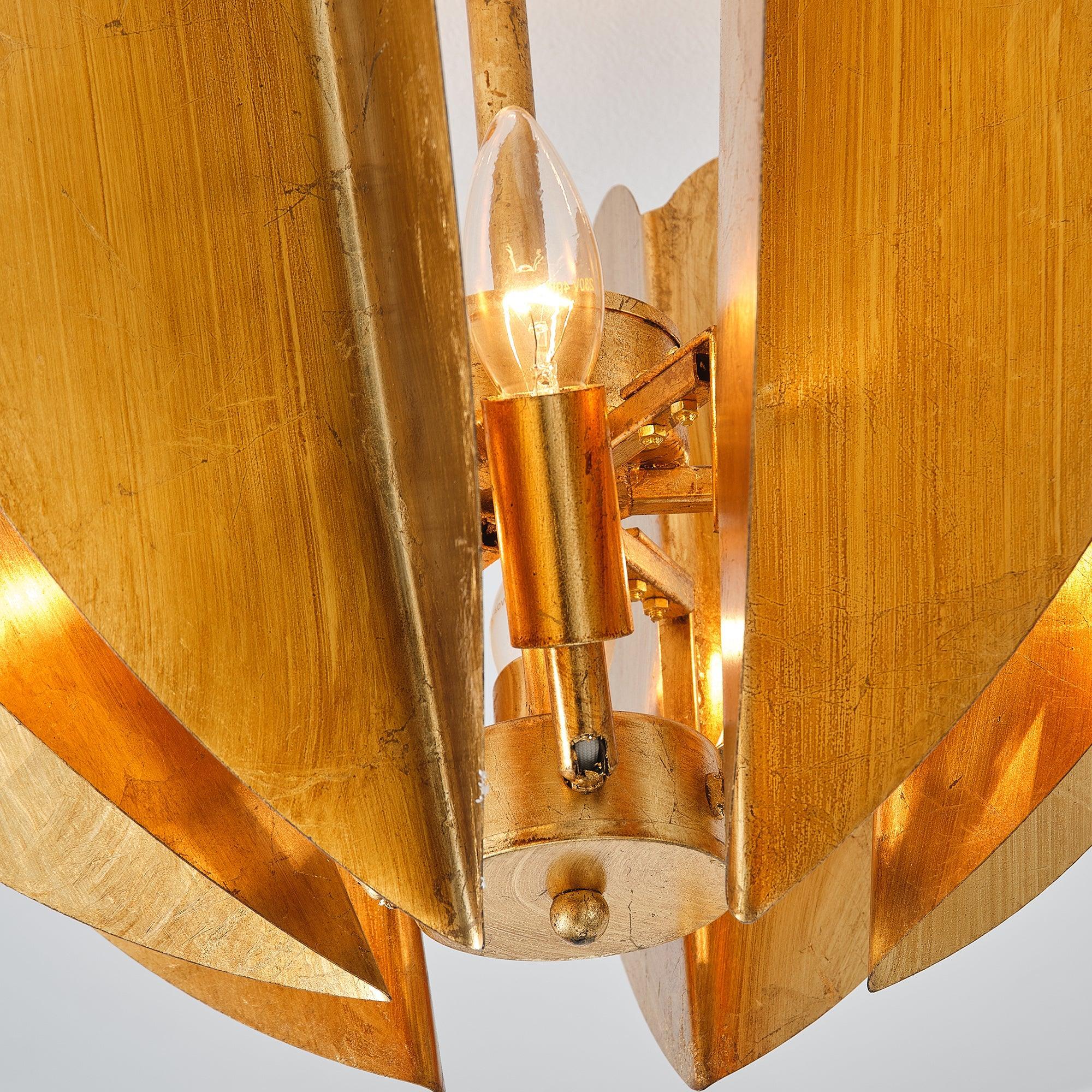 Elvira Farmhouse Gold Hexagonal Ceiling Light - Image 14
