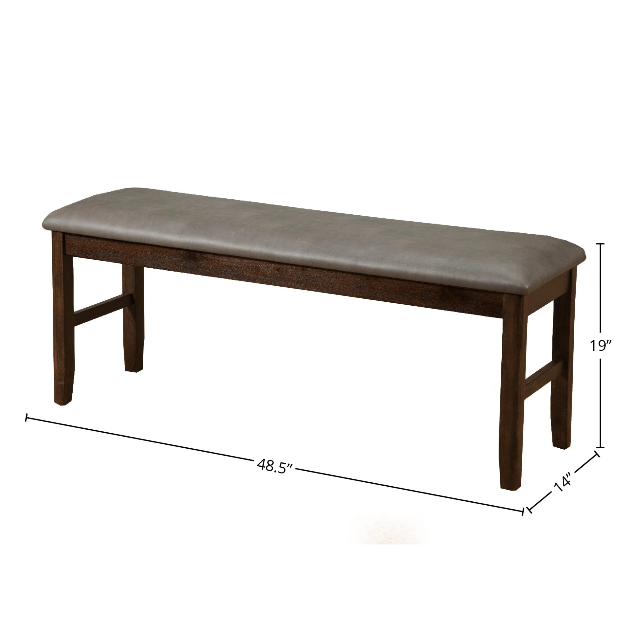 Emery Bench, Walnut - Image 5