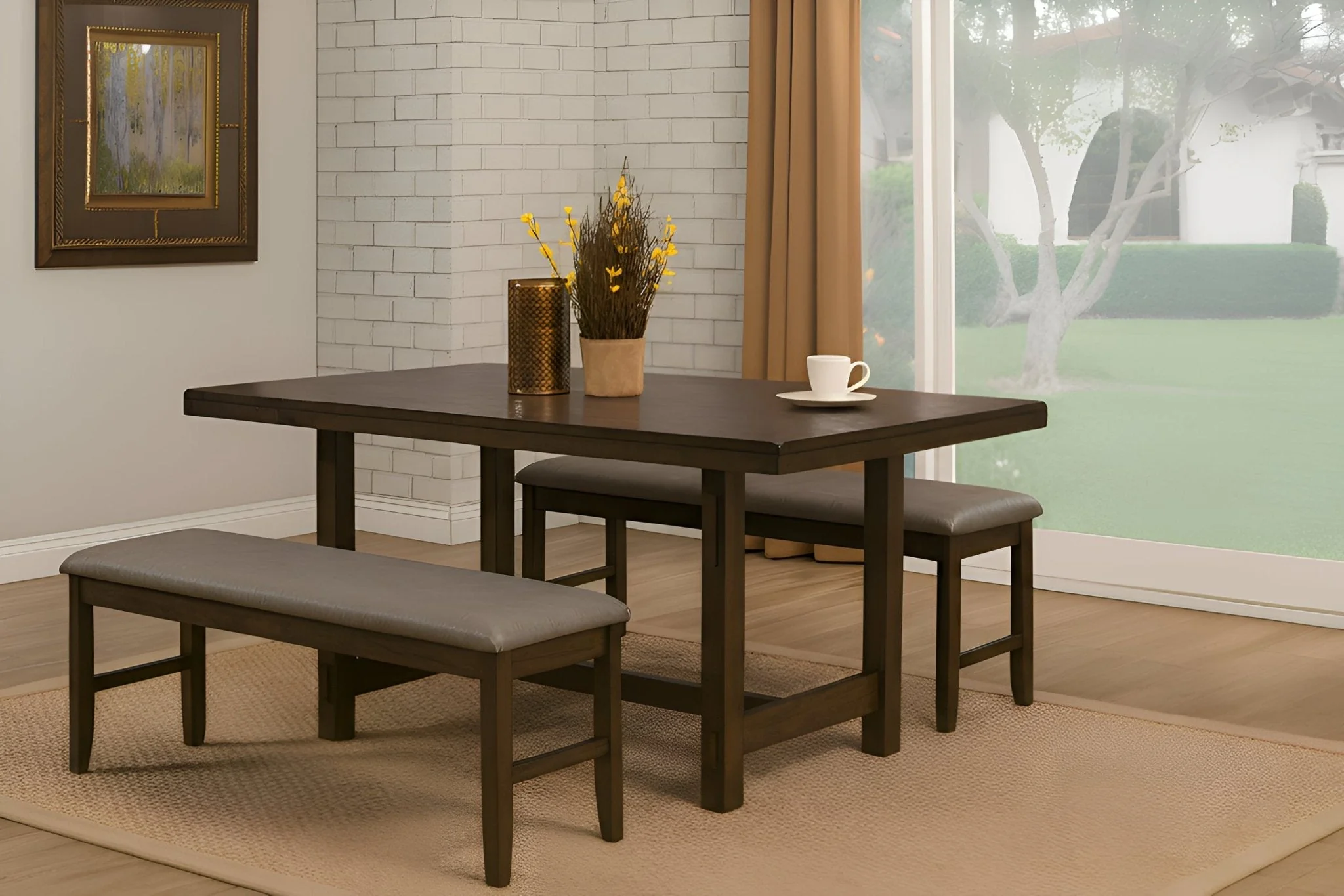 Emery Bench, Walnut - Image 6
