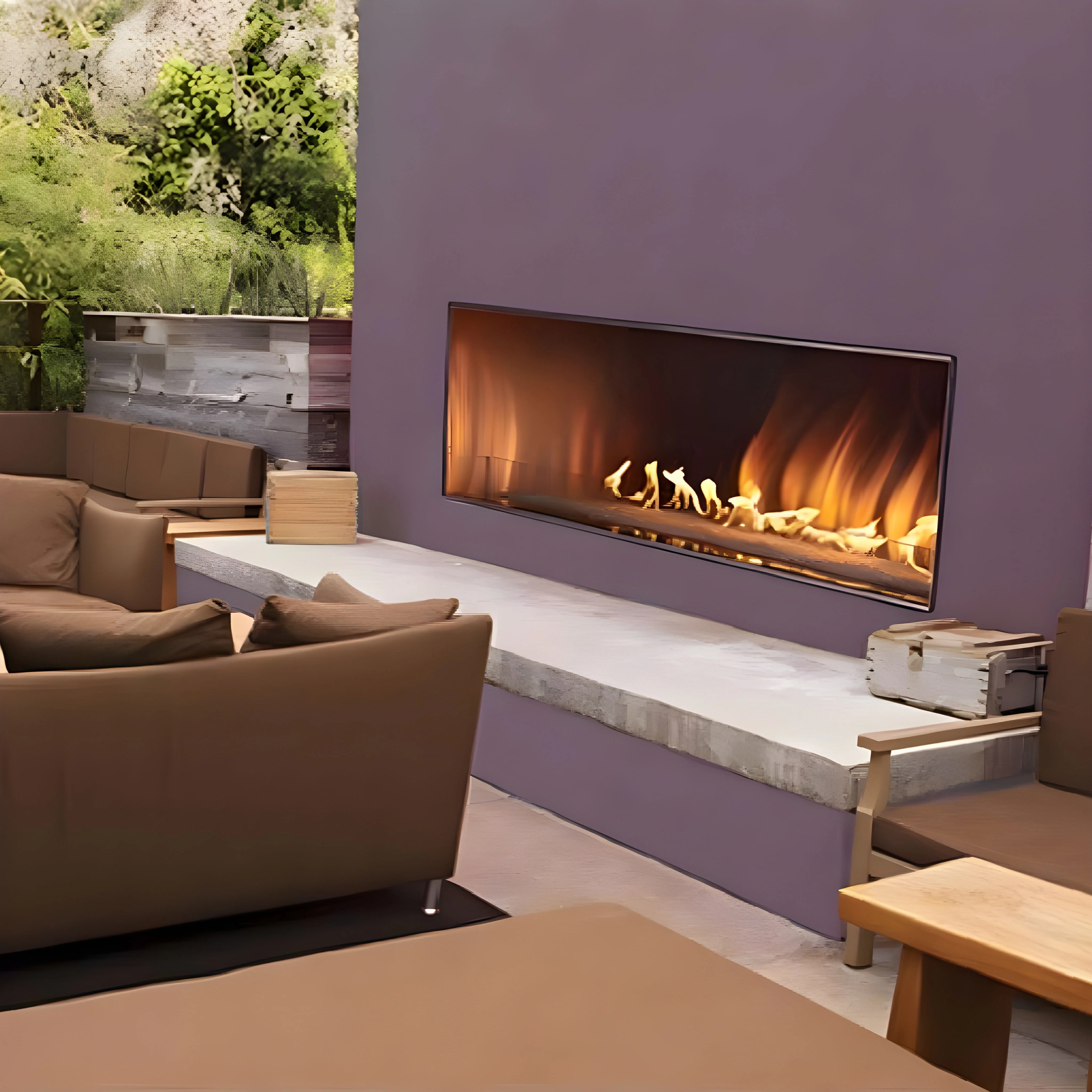 Empire Comfort Systems Carol Rose Coastal Linear Outdoor Fireplace [OLL48/60FP12SN] (SAK19841) - Image 3