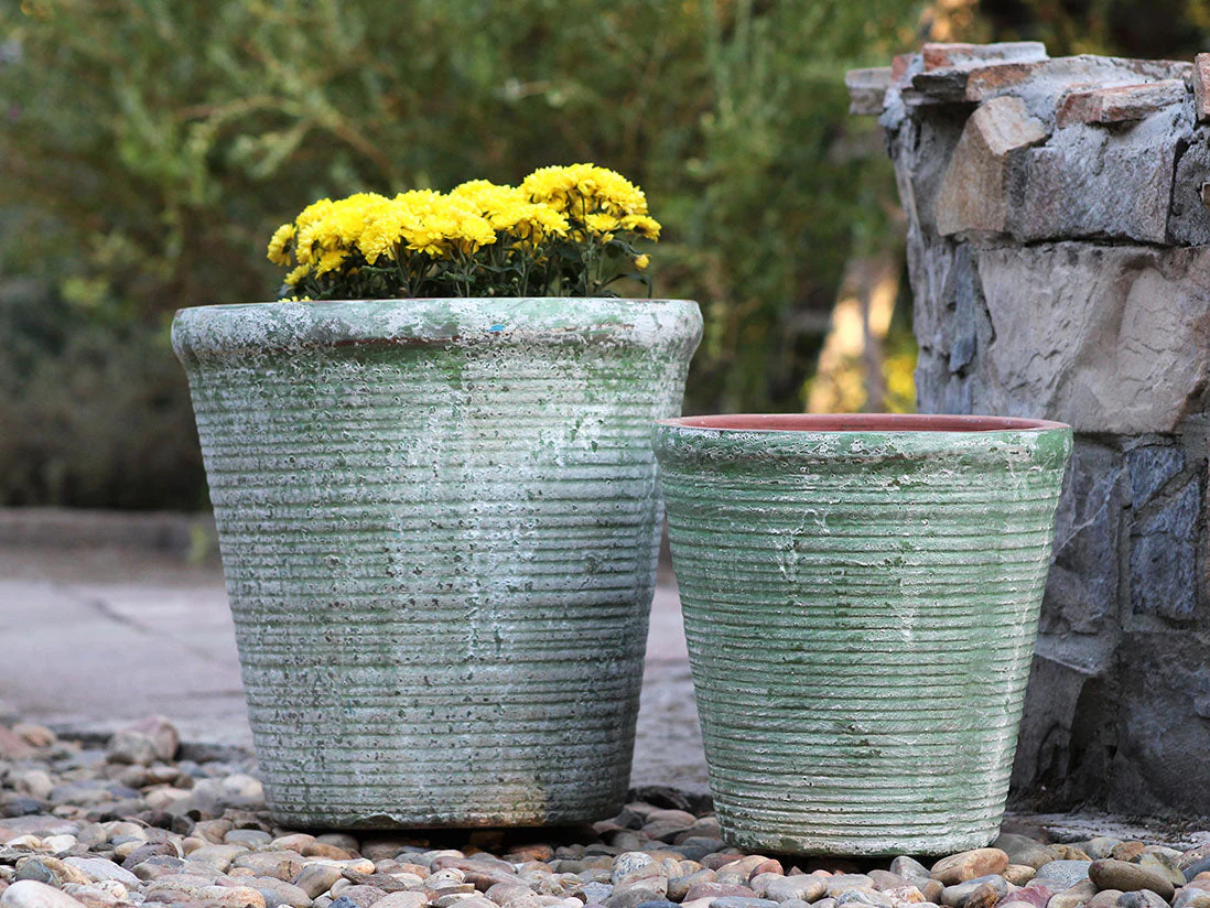 English Tumbled Pots Medium- Set of 2 By Plantatorem - Image 2