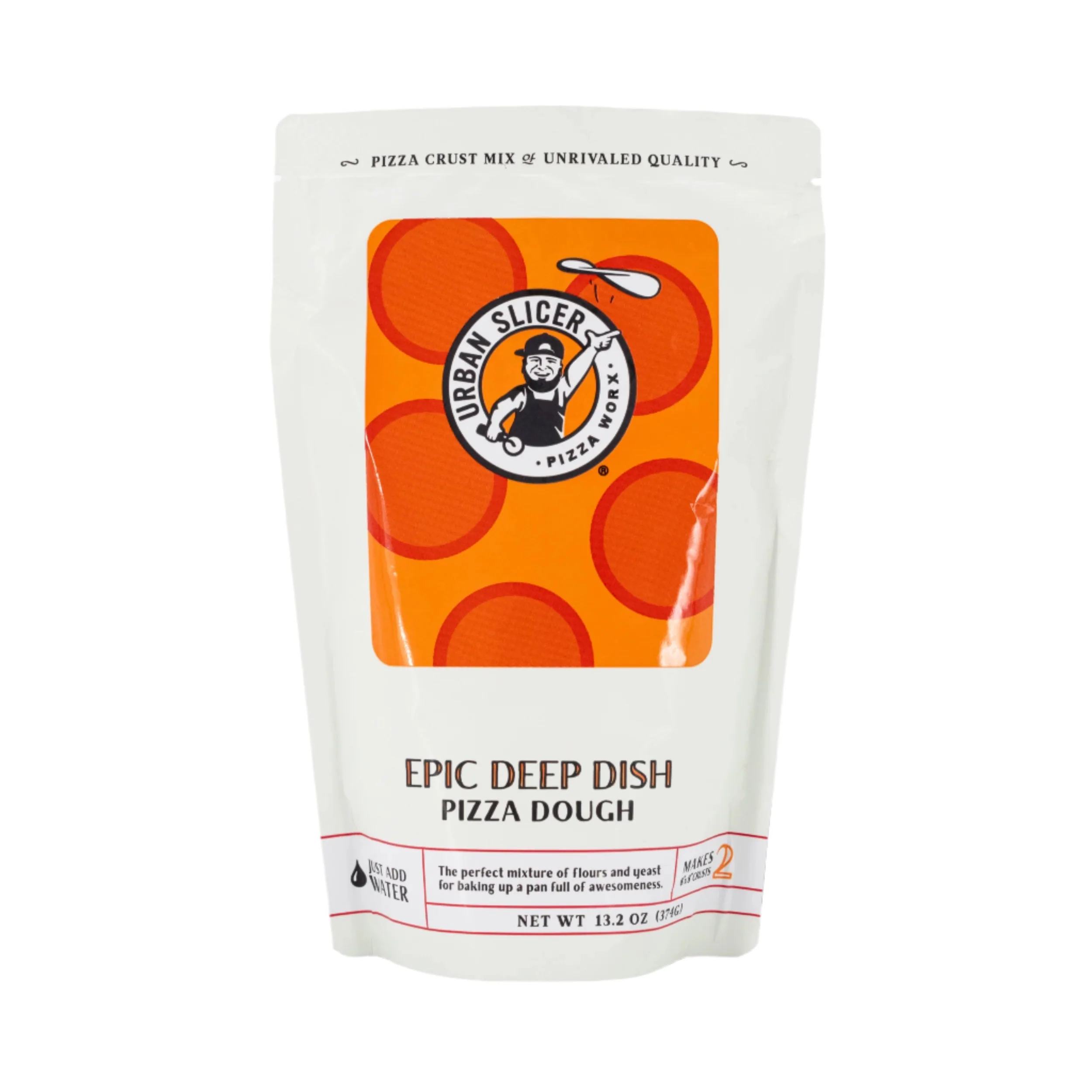 Epic Deep Dish Pizza Dough | Pack of 2 | 13.2 oz | Urban Slicer Pizza Worx - Image 2