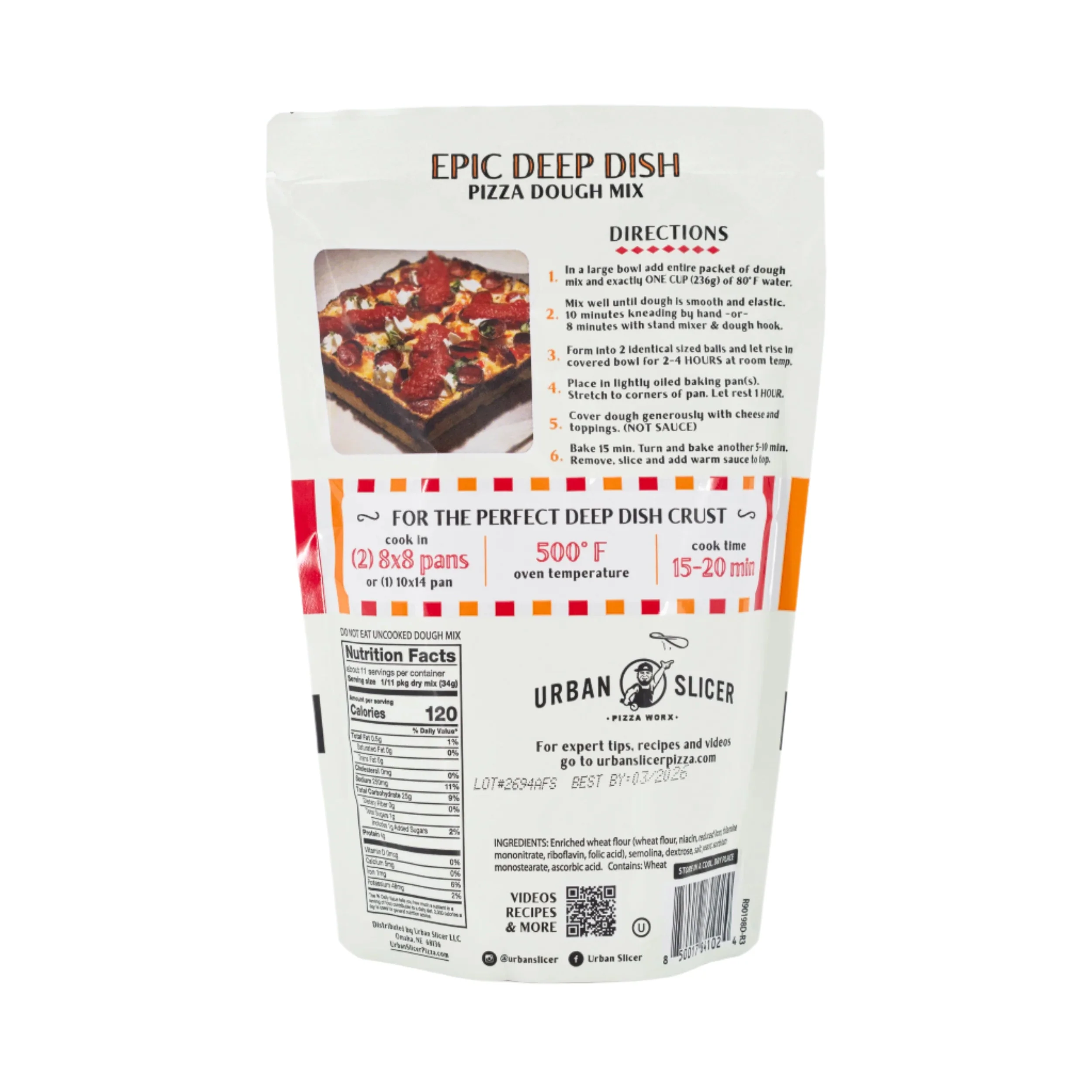 Epic Deep Dish Pizza Dough | Pack of 2 | 13.2 oz | Urban Slicer Pizza Worx - Image 3