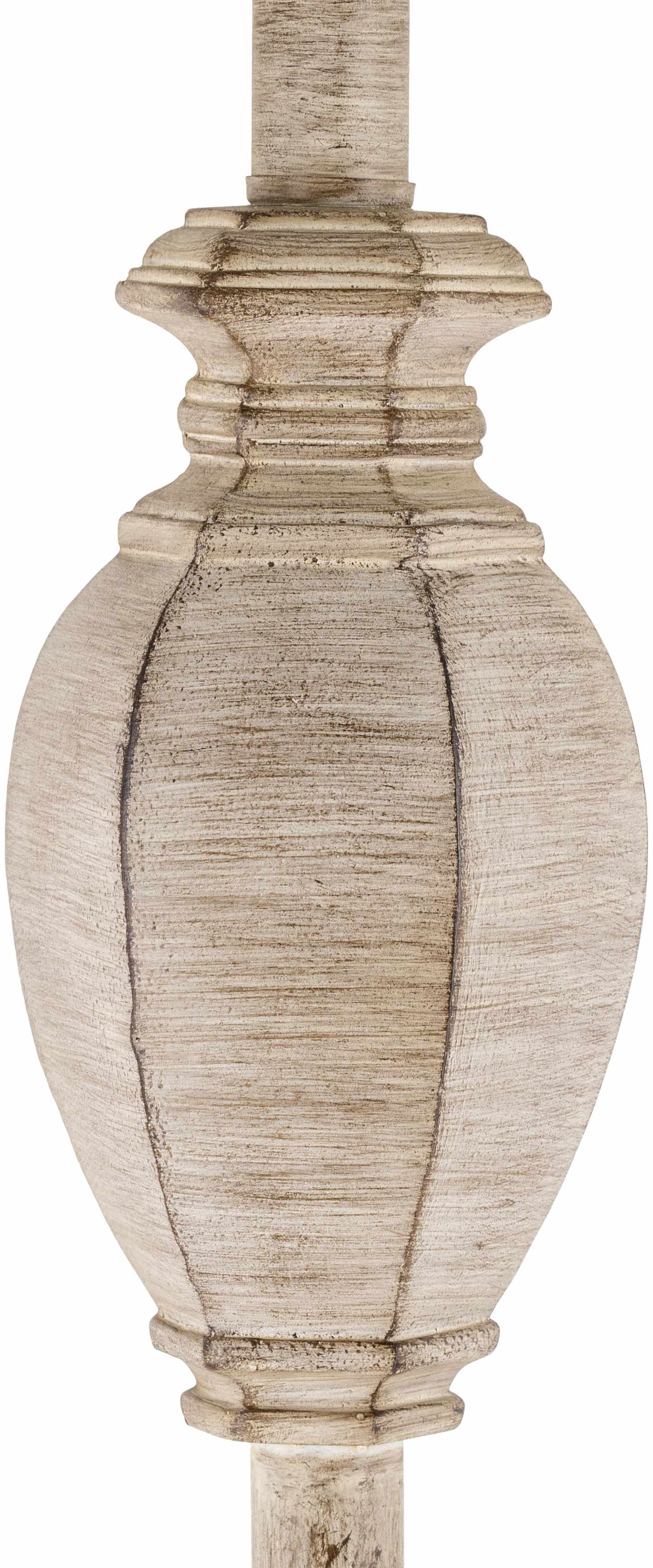 Esmeralda Resin Gray & Beige Floor Lamp - Image 5
