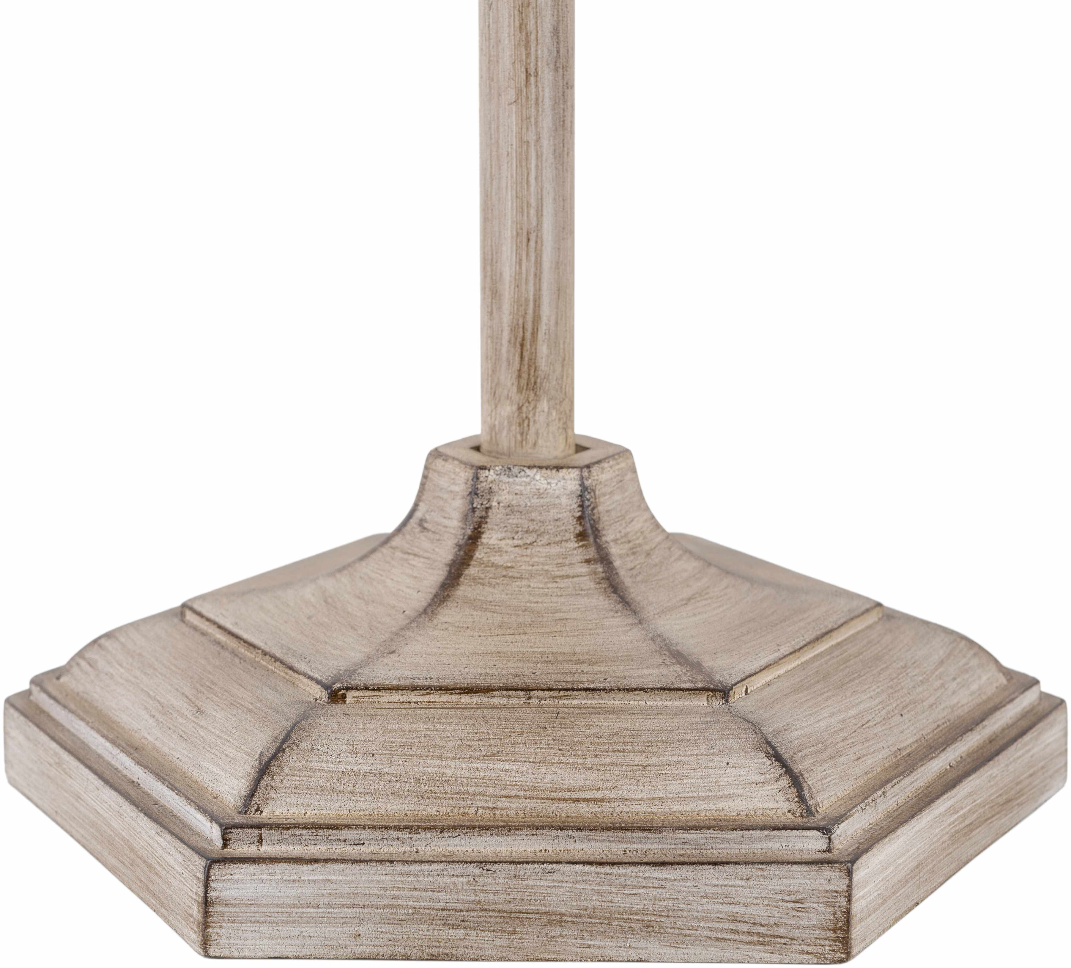 Esmeralda Resin Gray & Beige Floor Lamp - Image 6