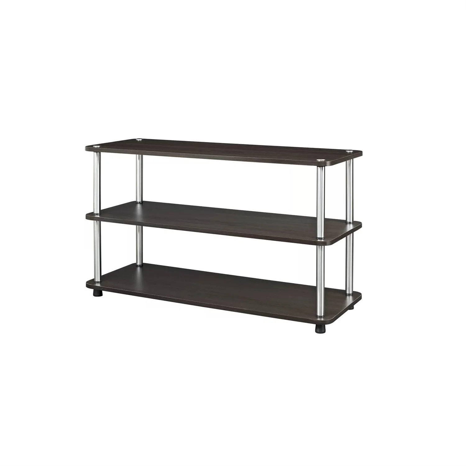 Espresso 3-Shelf Modern Shoe Rack - Holds up to 12 Pair of Shoes - Image 3