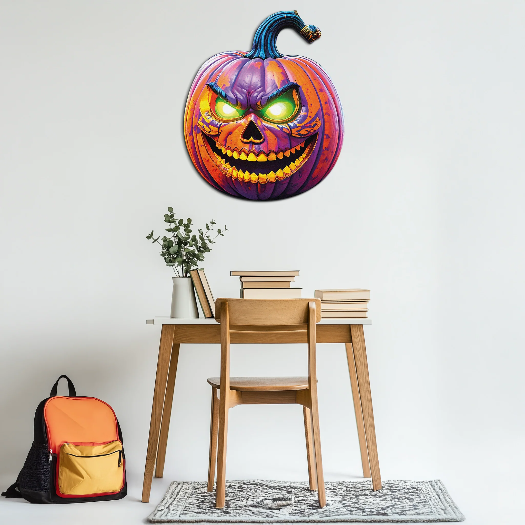 Evil Pumpkin Metal Wall Art – Spooky Halloween Decor-KAFUVM034 - Image 4