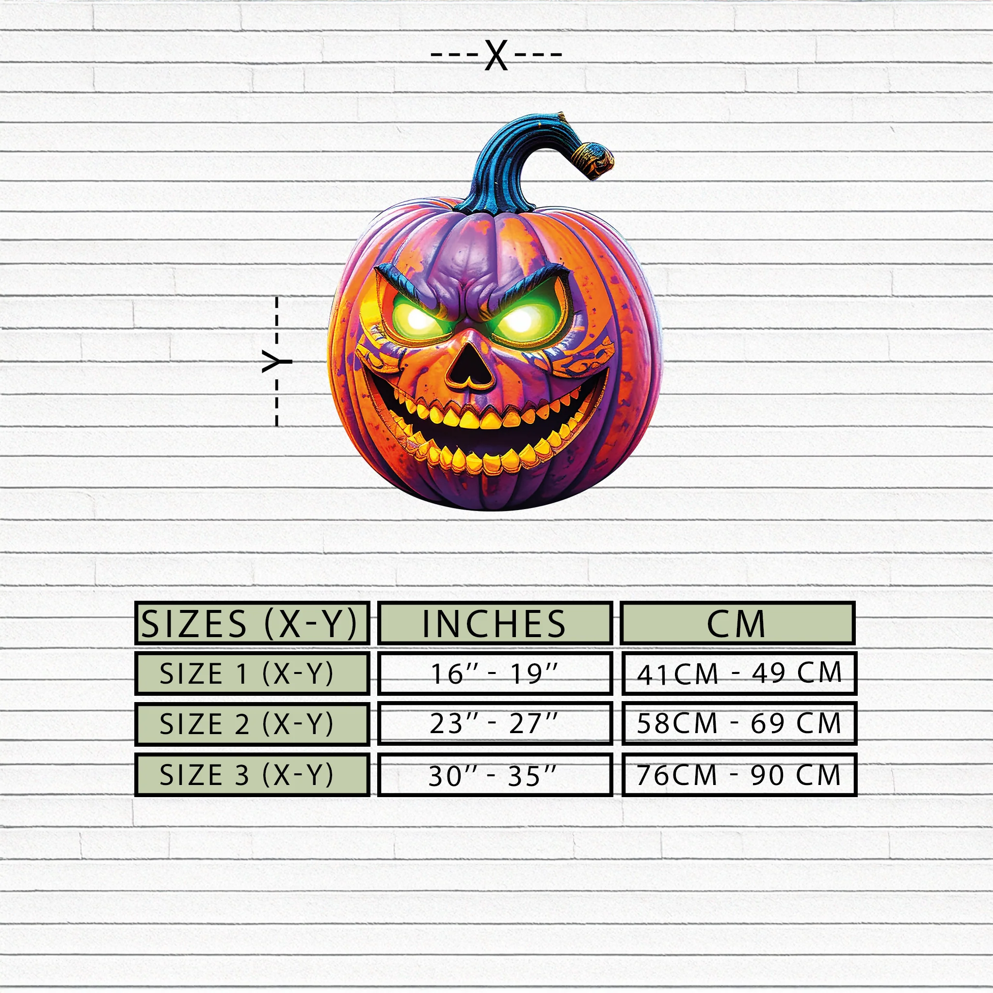 Evil Pumpkin Metal Wall Art – Spooky Halloween Decor-KAFUVM034 - Image 9