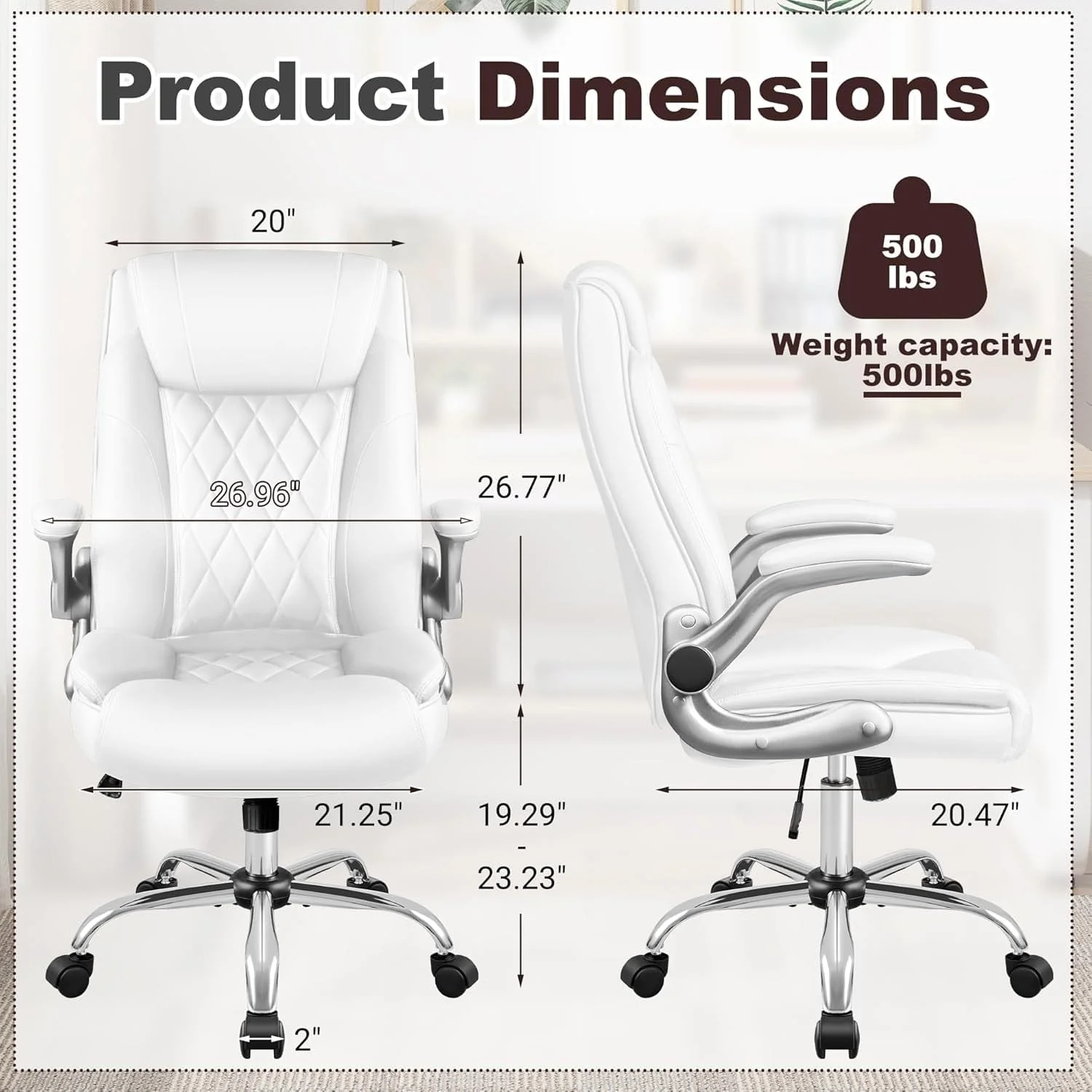 Executive Office Chair, Ergonomic High Back - Image 2