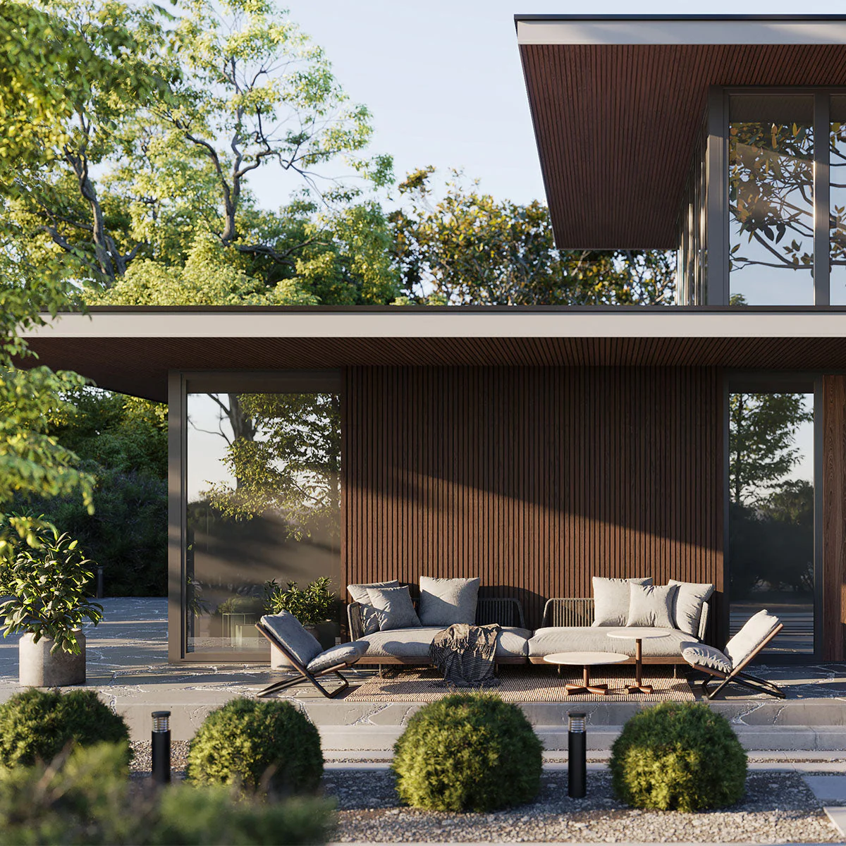 Exterior Wood-Look Composite Slat Panel Samples - Image 7