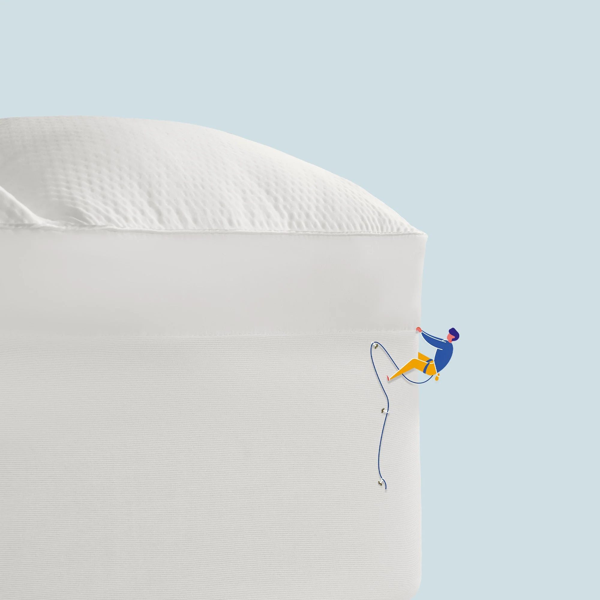 Extra Fluffy Mattress Pad Deep Pockets White - Image 6