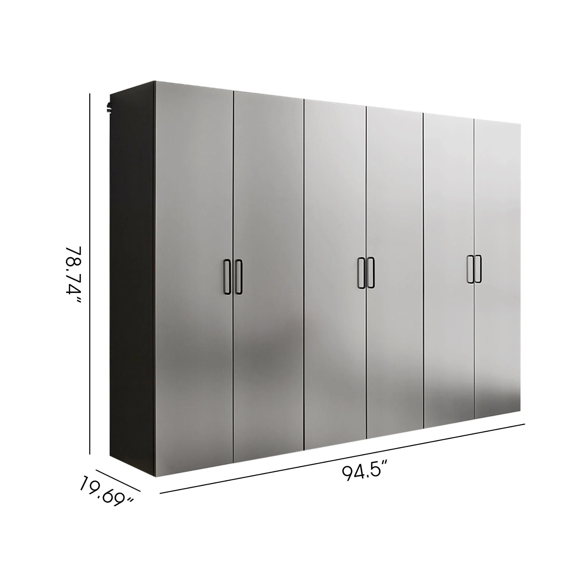 Extra Large Heavy-Duty 96-Inch Garage Cabinet Storage Set With Soft-Close Doors And Adjustable Shelves (SAK74369) - Image 12