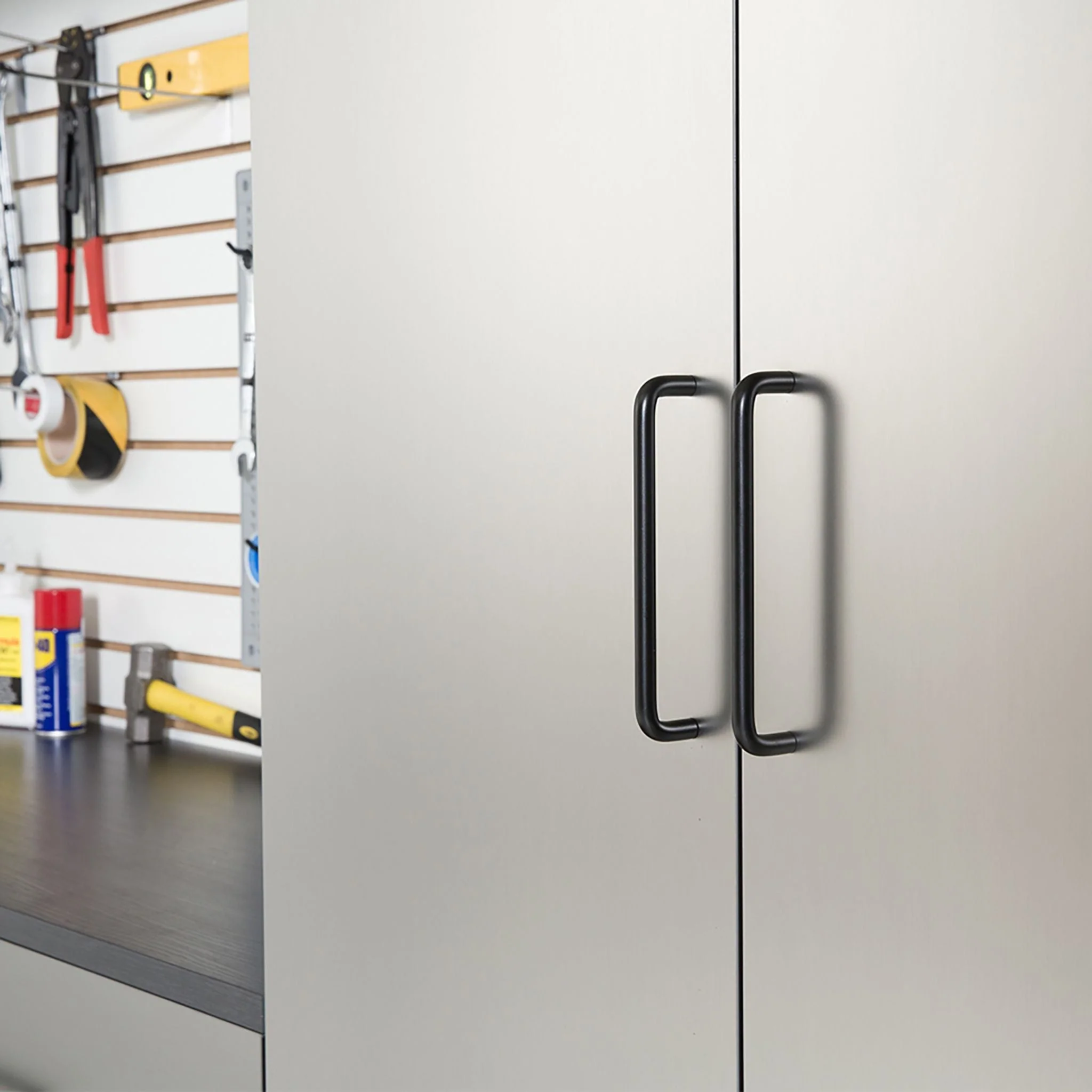 Extra Large Heavy-Duty 96-Inch Garage Cabinet Storage Set With Soft-Close Doors And Adjustable Shelves (SAK74369) - Image 5
