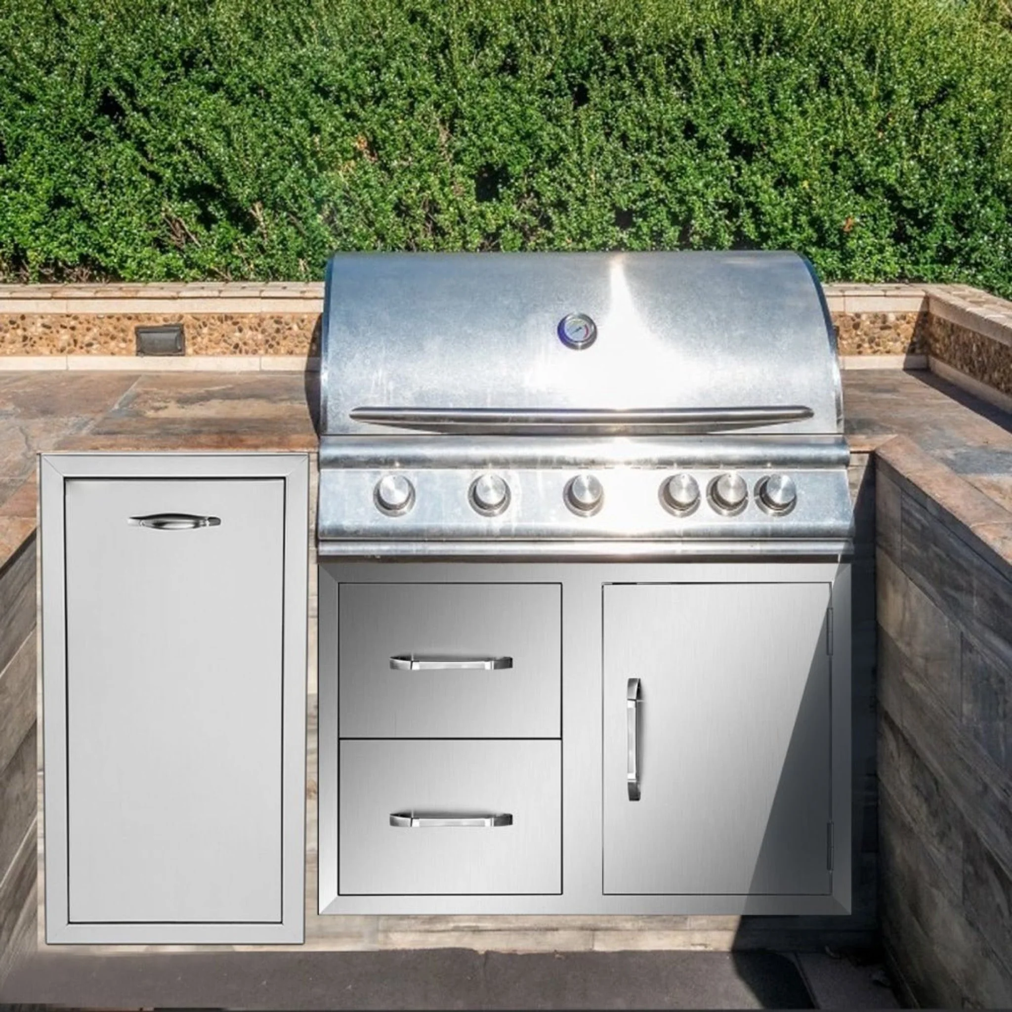 Extra Large Outdoor Stainless Steel Kitchen Storage Cabinet With Pulling Drawers (92817405) - Image 10