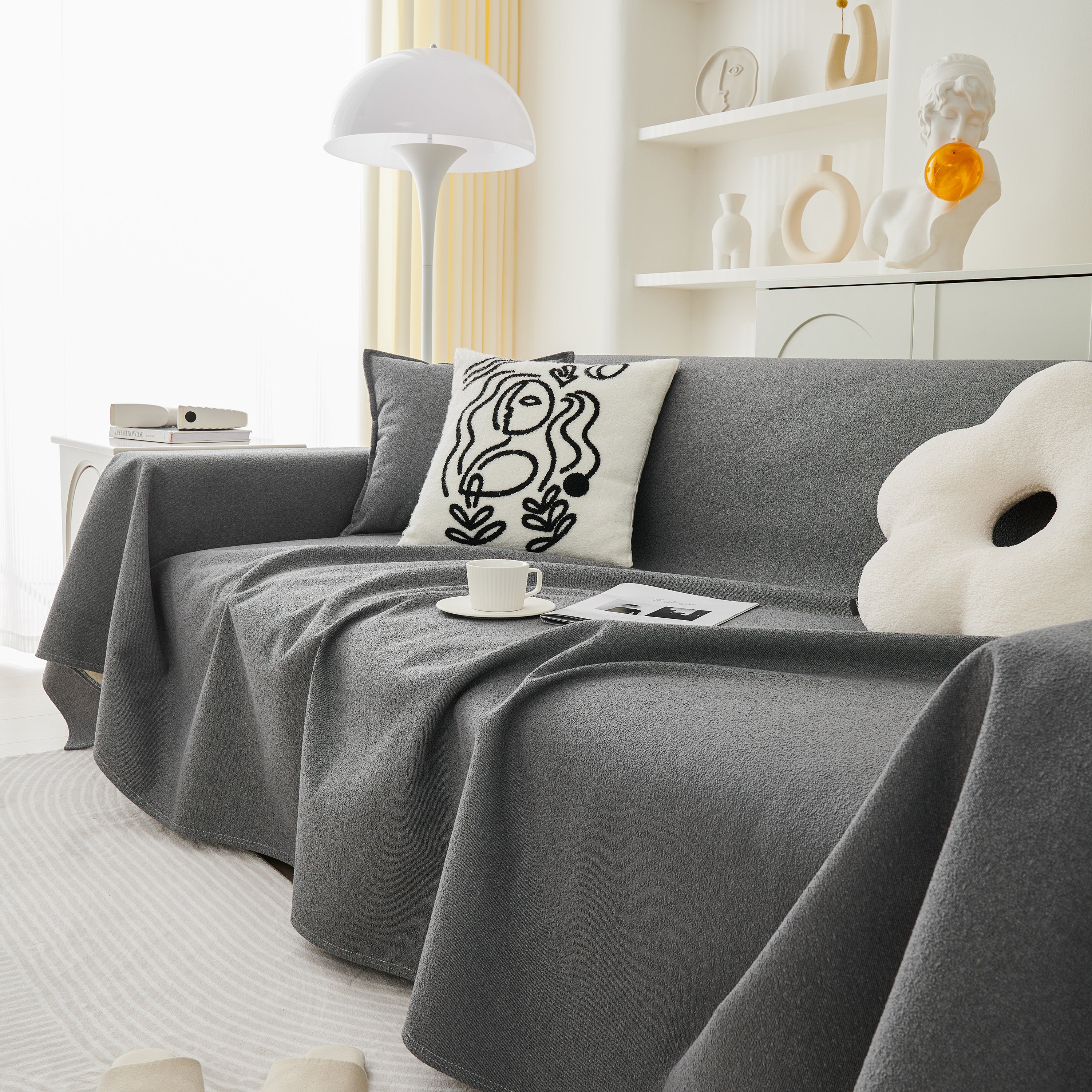 Extra Large Waterproof Non Slip Sofa Cover Blanket, Furniture Covers for Pets, Cozy Couch Protector - Image 33