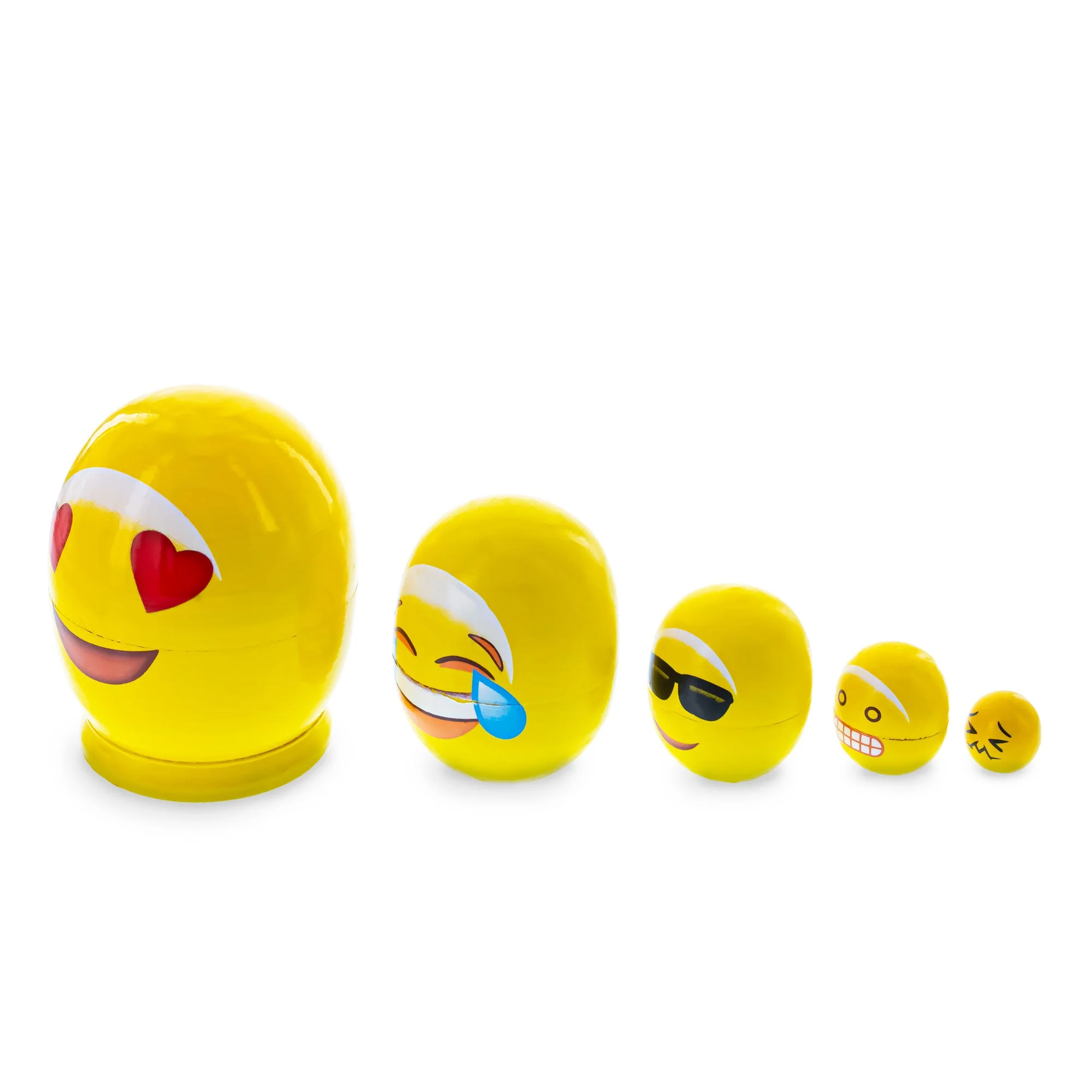 Facial expression Wooden Nesting Dolls - Image 3