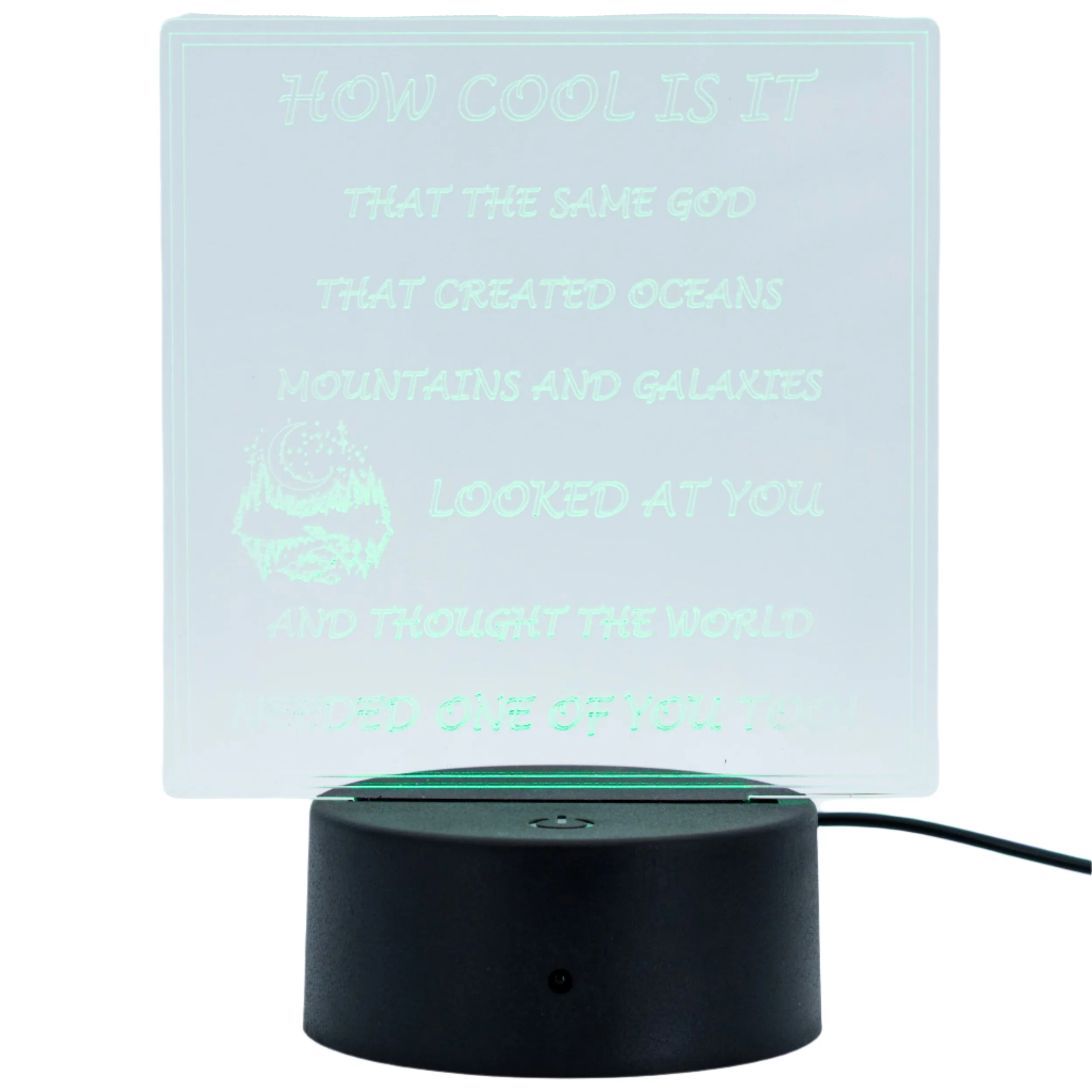 Faith-Based LED Lighted Plaque | Multiple Sayings | Glowing Creation - Image 4