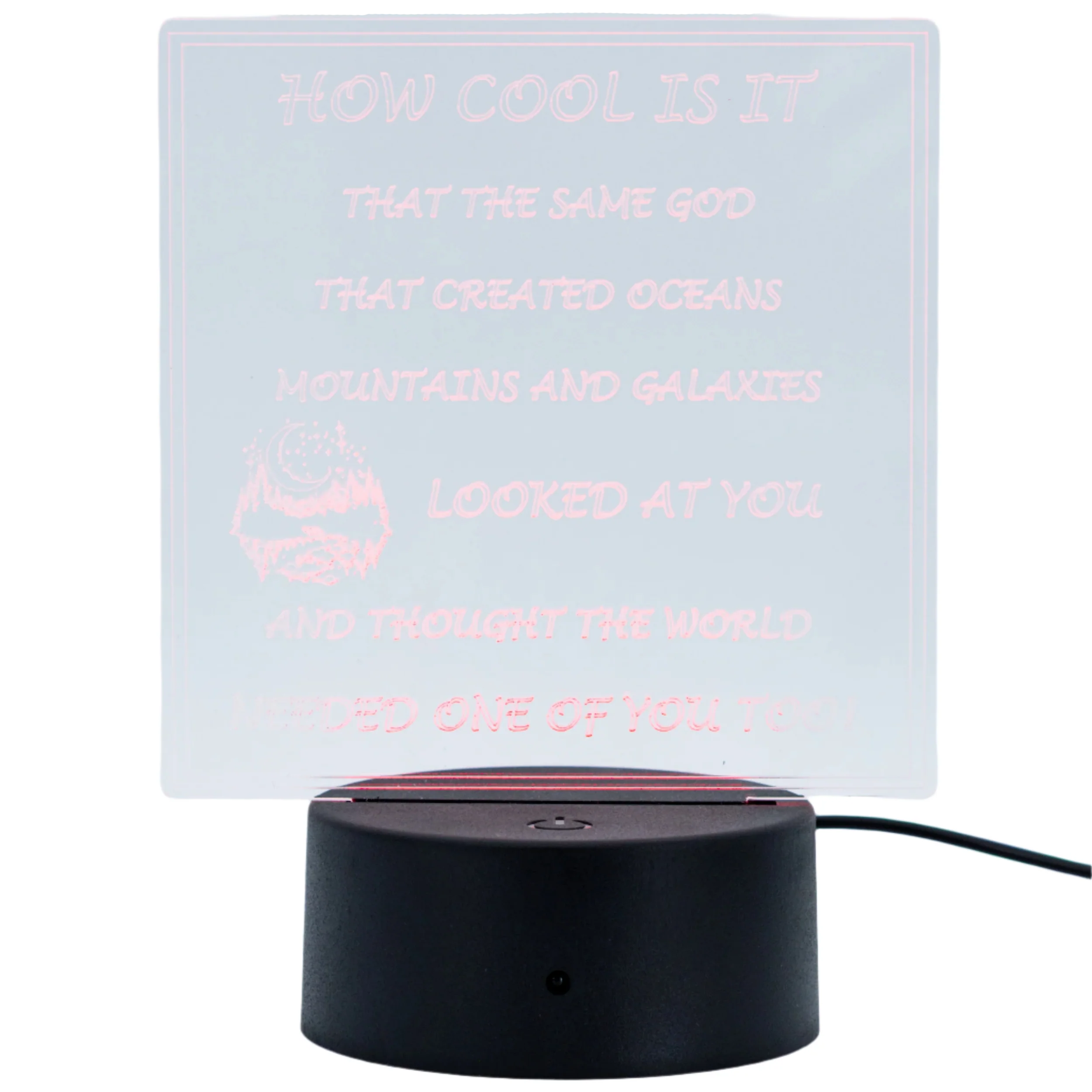 Faith-Based LED Lighted Plaque | Multiple Sayings | Glowing Creation - Image 6