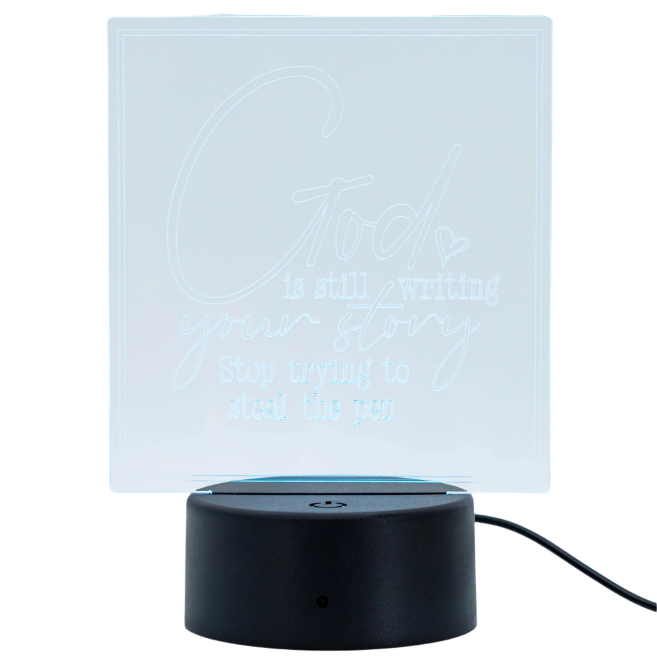 Faith-Based LED Lighted Plaque | Multiple Sayings | Glowing Creation - Image 7