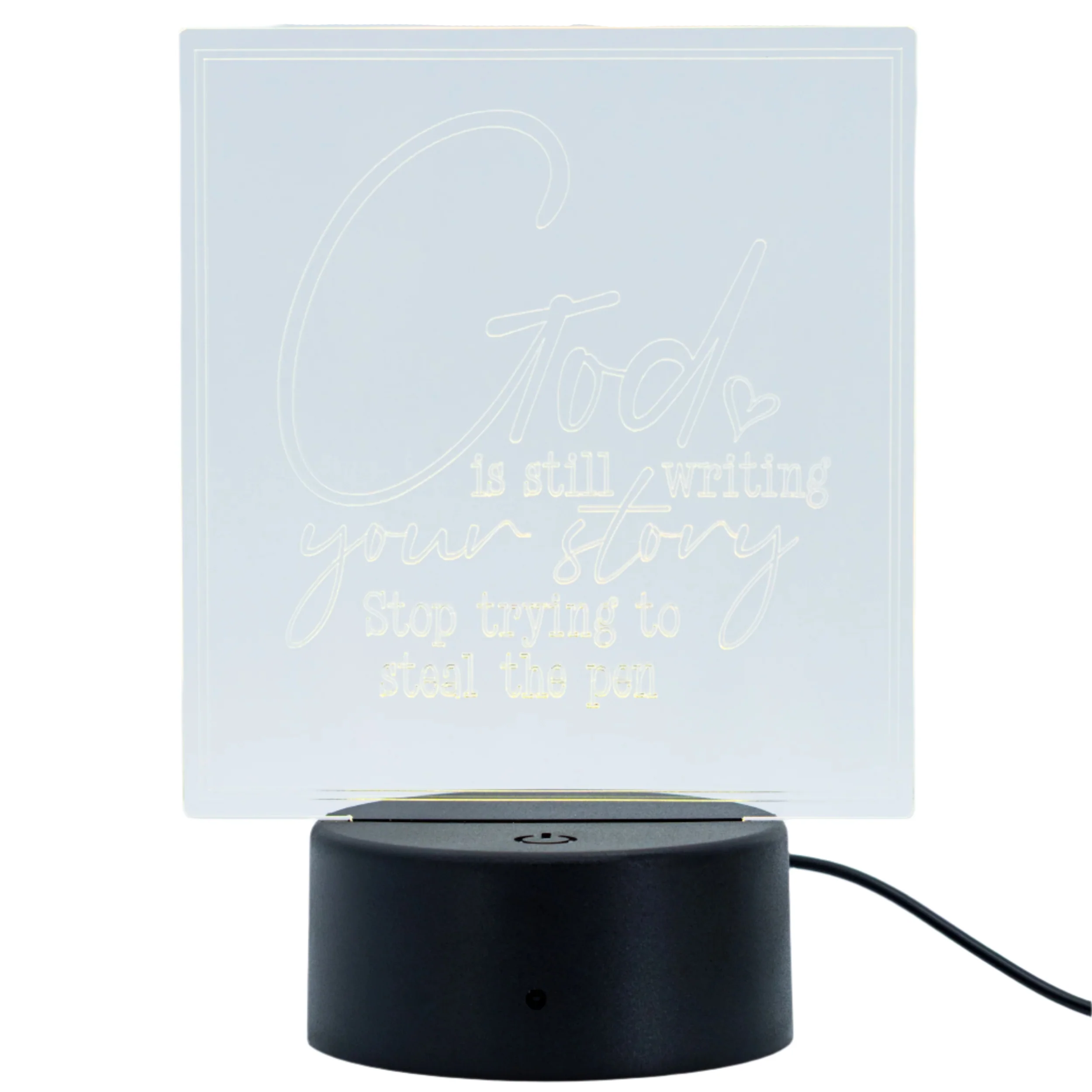 Faith-Based LED Lighted Plaque | Multiple Sayings | Glowing Creation - Image 8