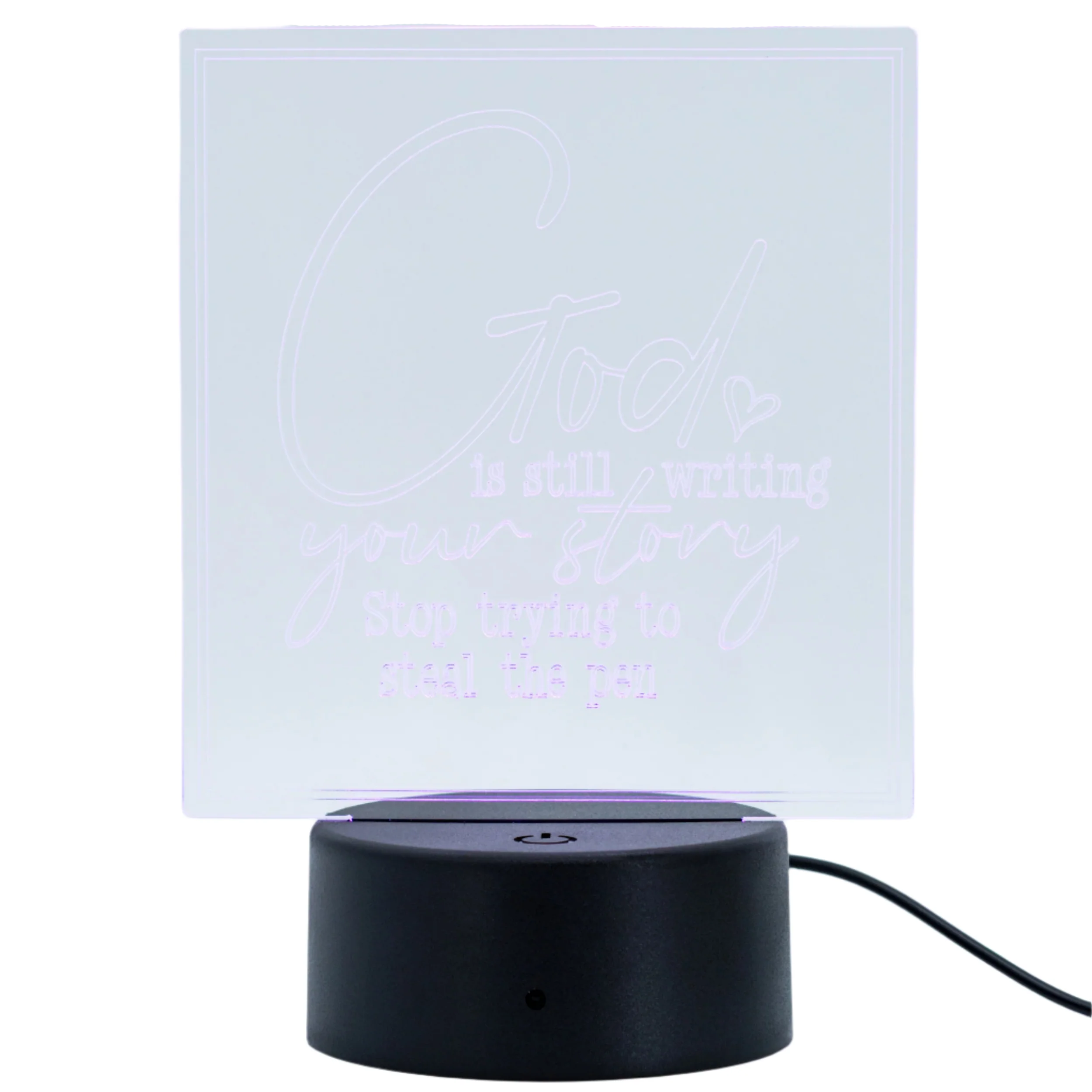 Faith-Based LED Lighted Plaque | Multiple Sayings | Glowing Creation - Image 9
