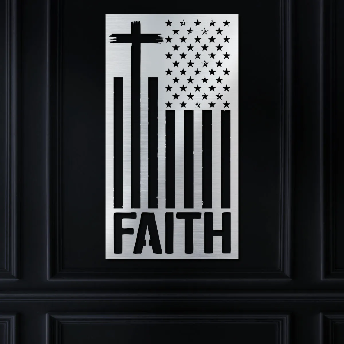 Faith/Cross American Flag - Image 3