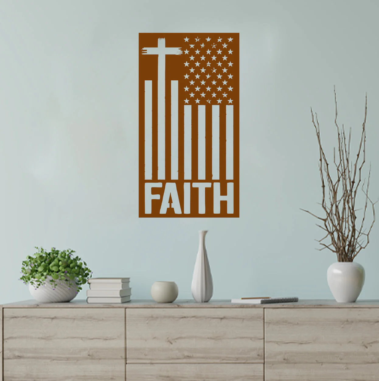 Faith/Cross American Flag - Image 7