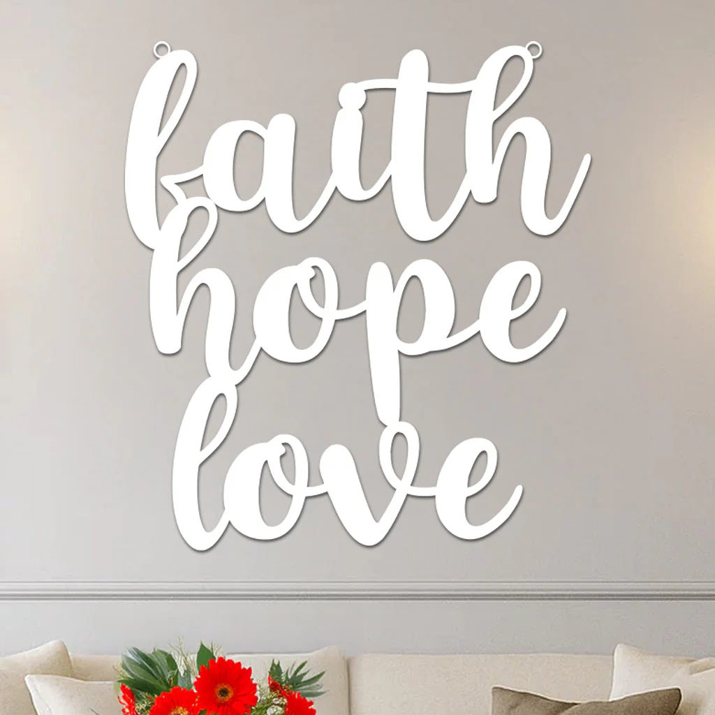 Faith Hope Love Sign - Image 2
