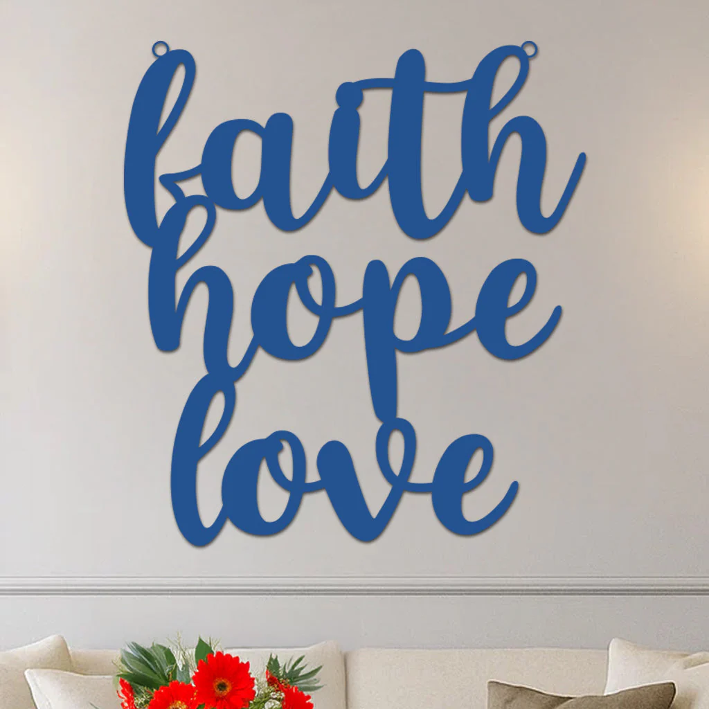Faith Hope Love Sign - Image 9