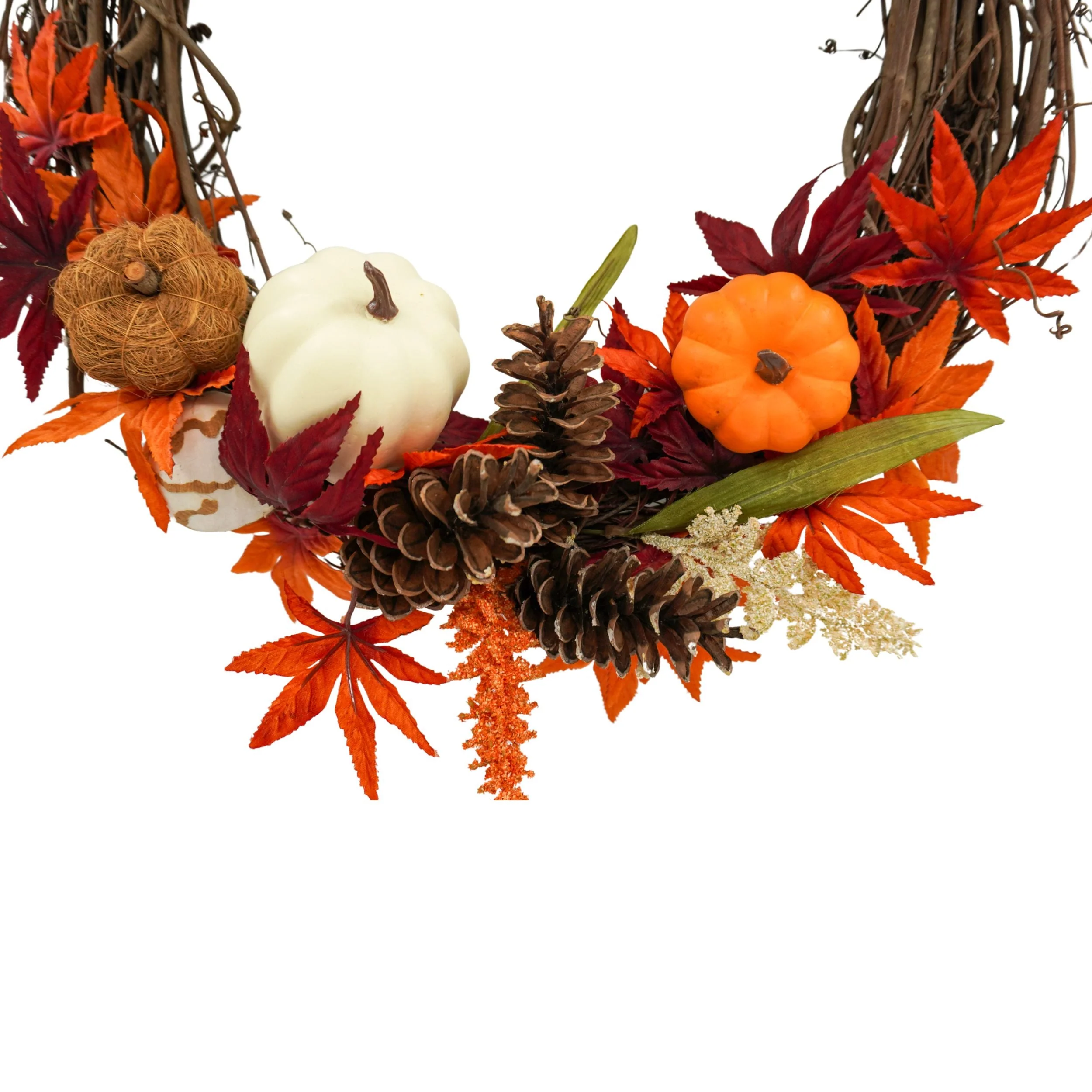 Fall Wreath | 18" x 18" | KJ Made - Image 3