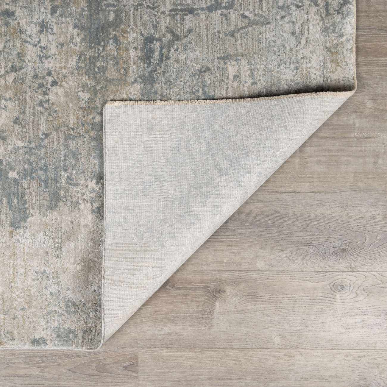 Fallin Gray Thick Luxe Abstract Striped Rug - Image 5