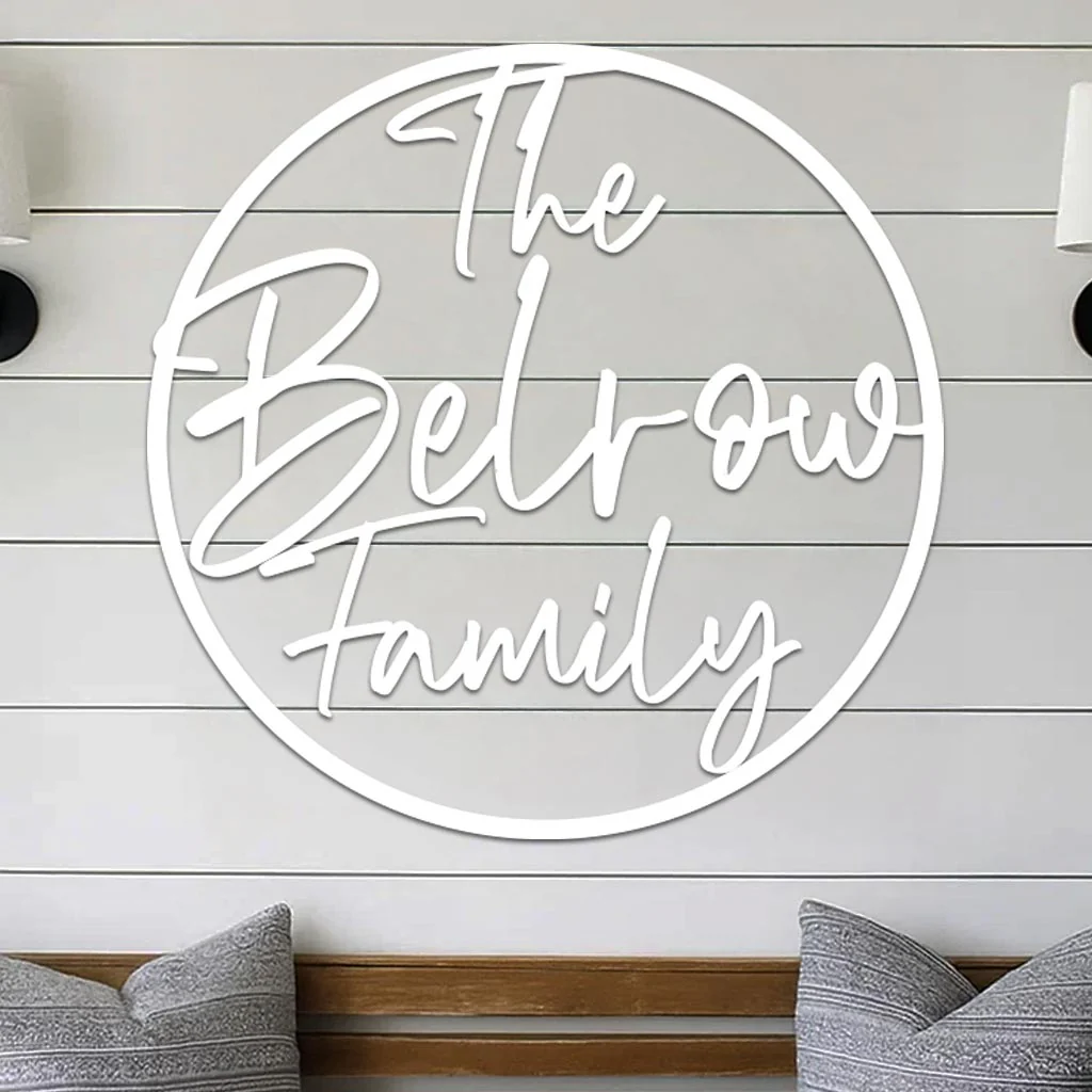 Family Name Sign in Circle - Image 2