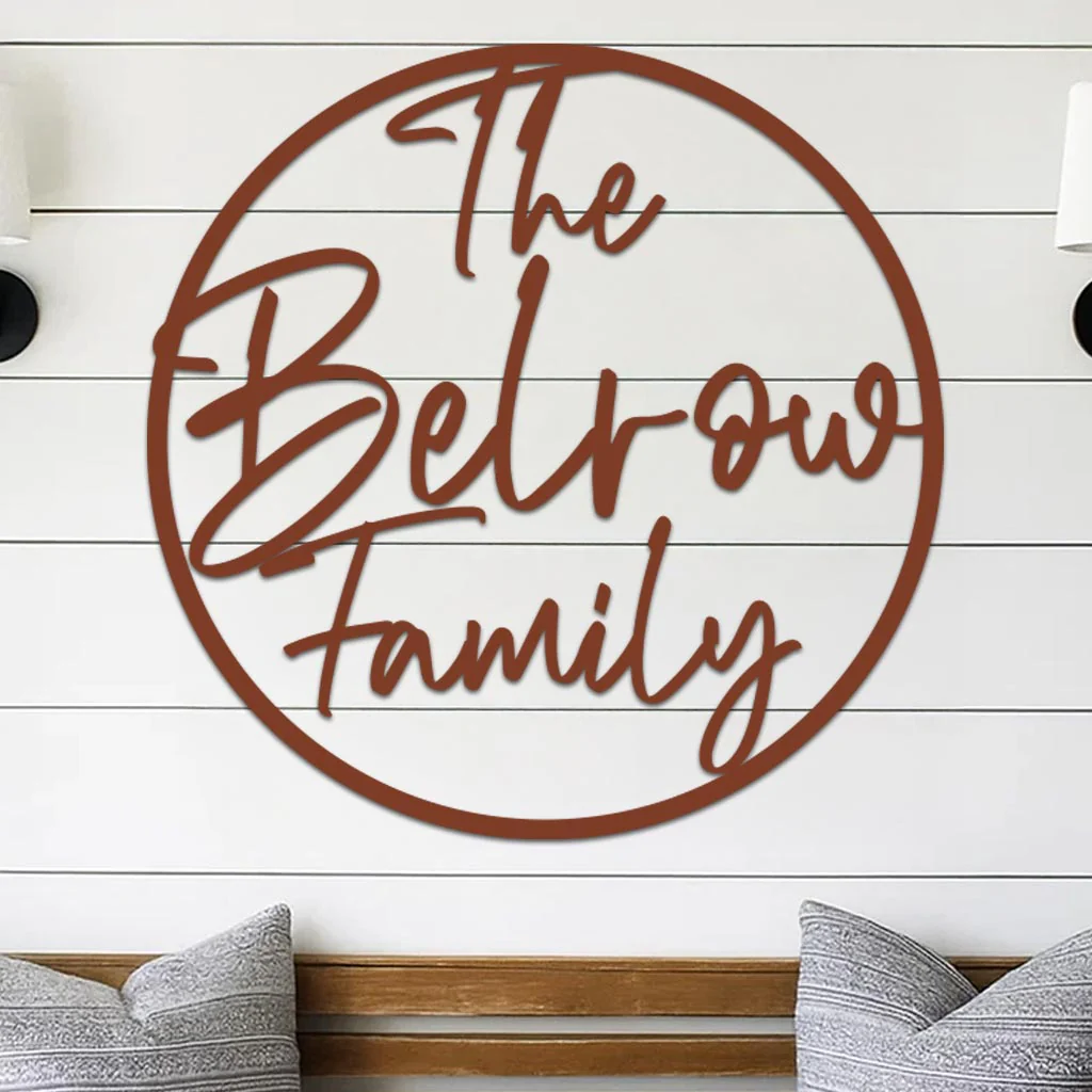 Family Name Sign in Circle - Image 4