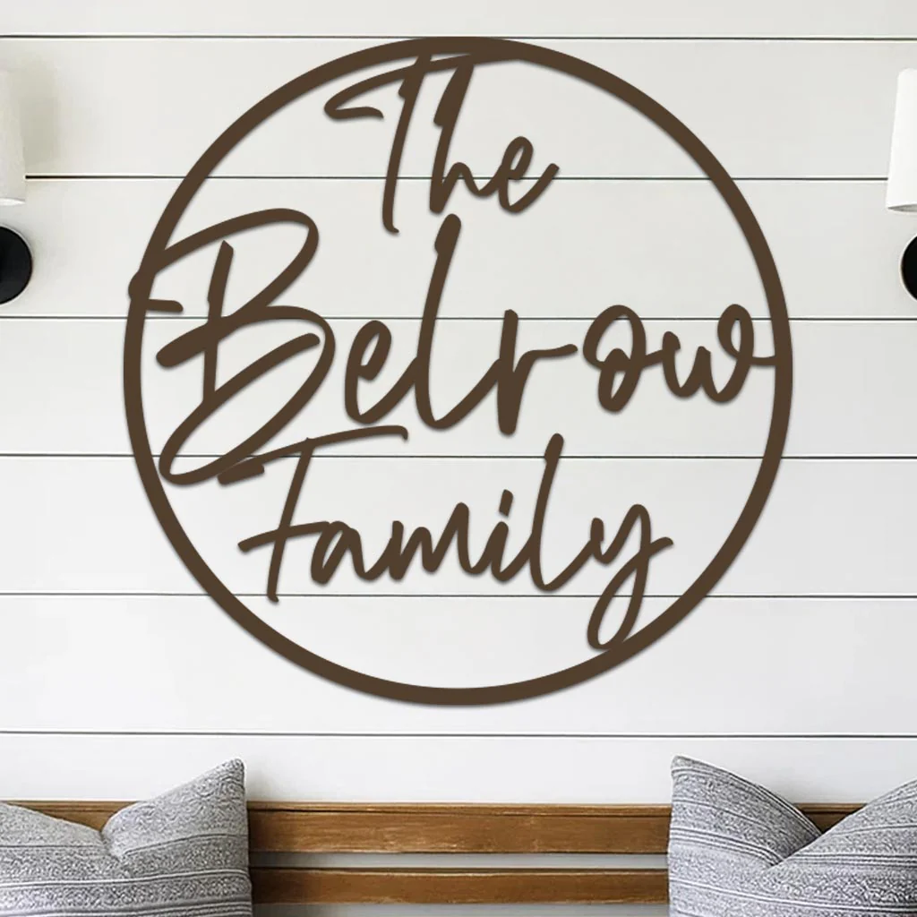 Family Name Sign in Circle - Image 5