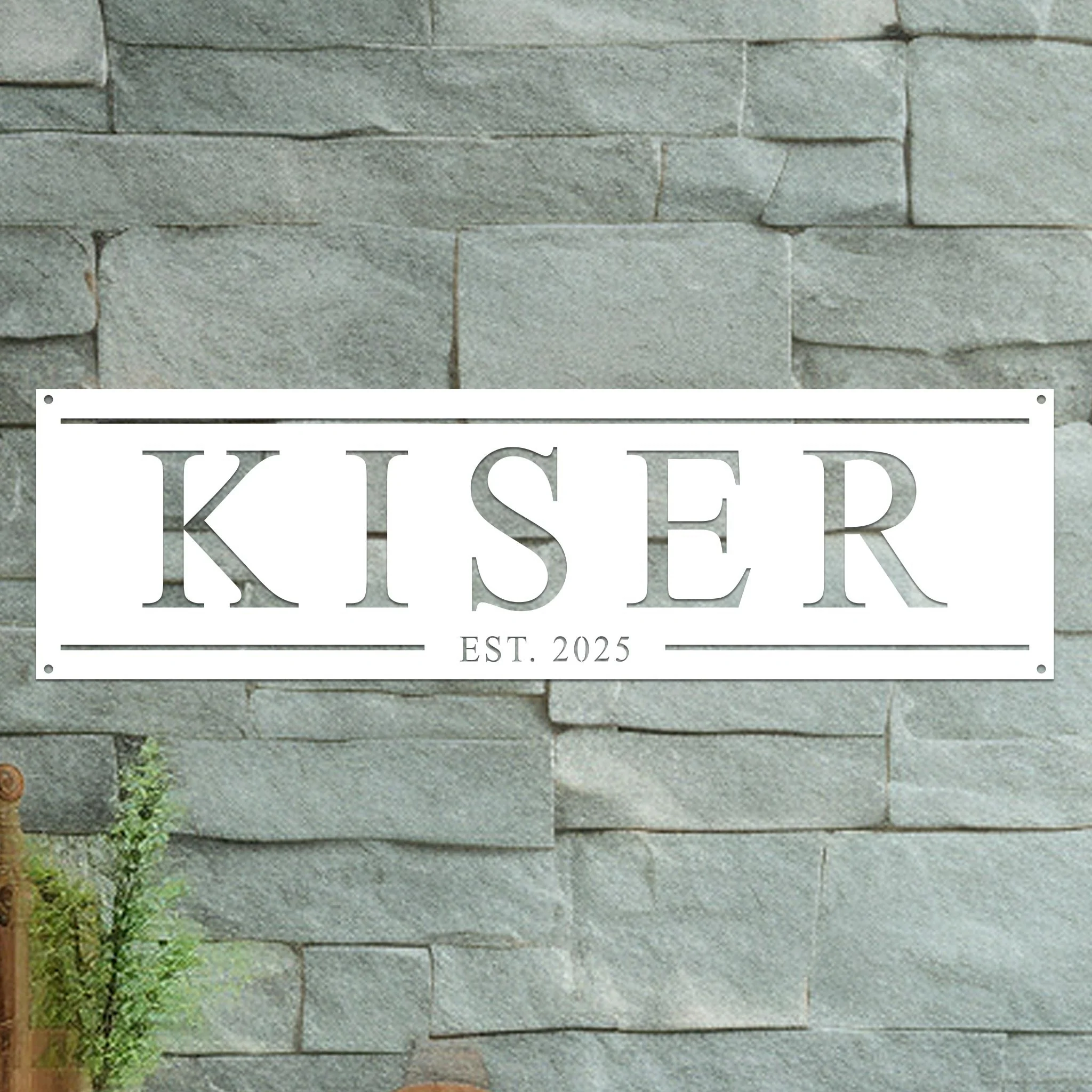 Family Name Sign with Date - Image 2