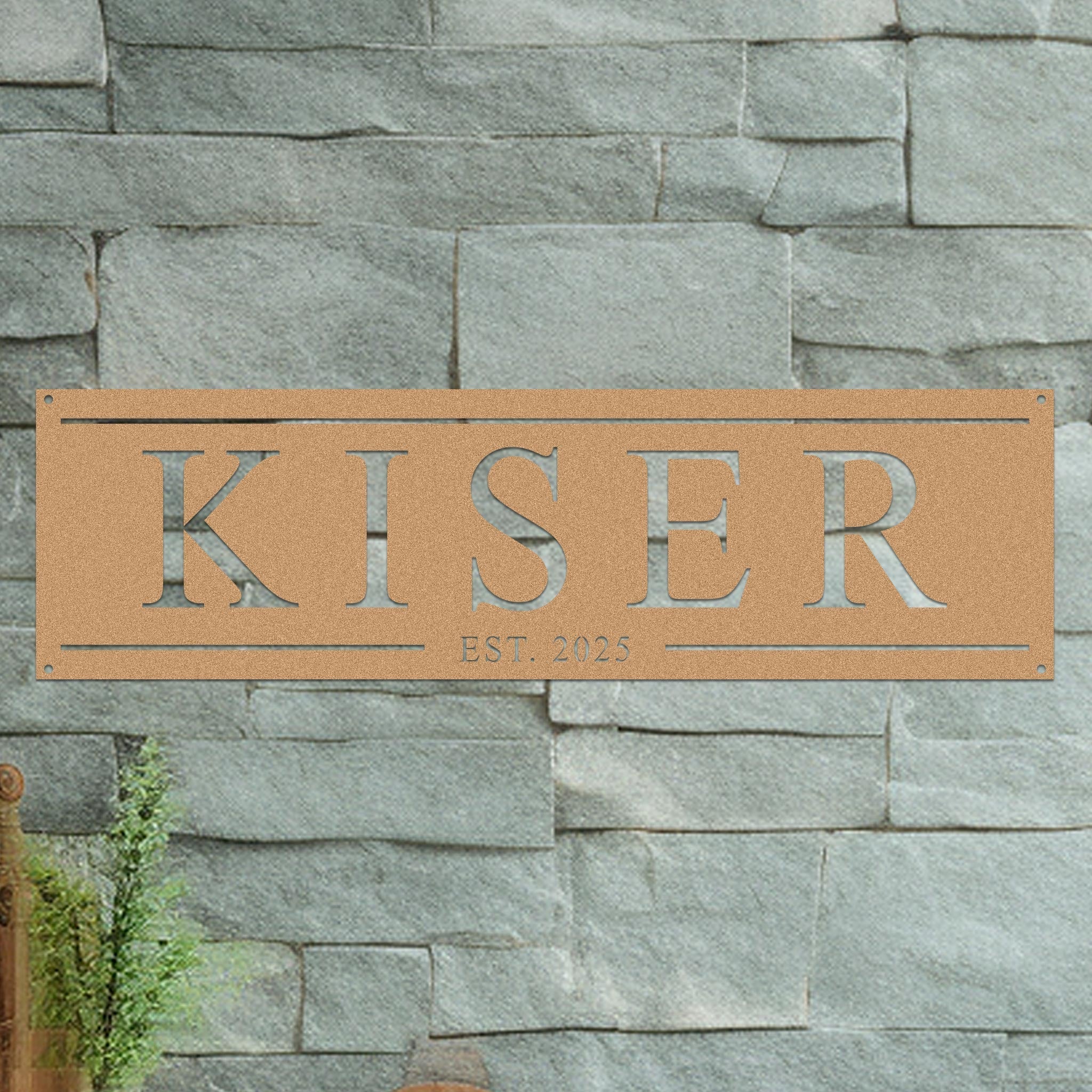 Family Name Sign with Date - Image 4