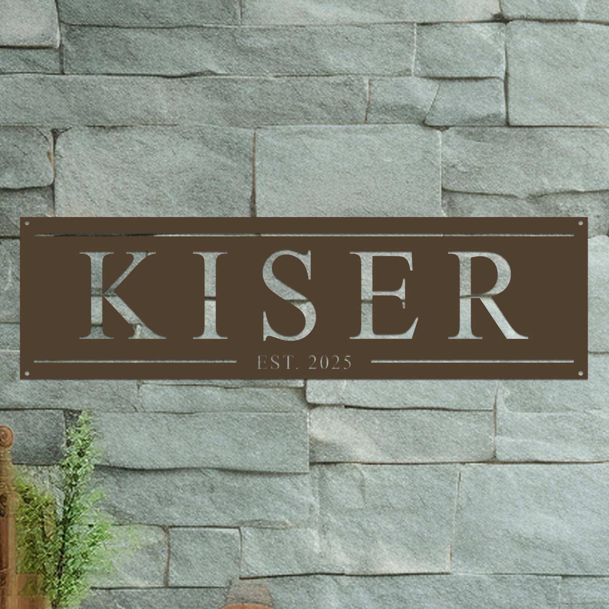 Family Name Sign with Date - Image 6
